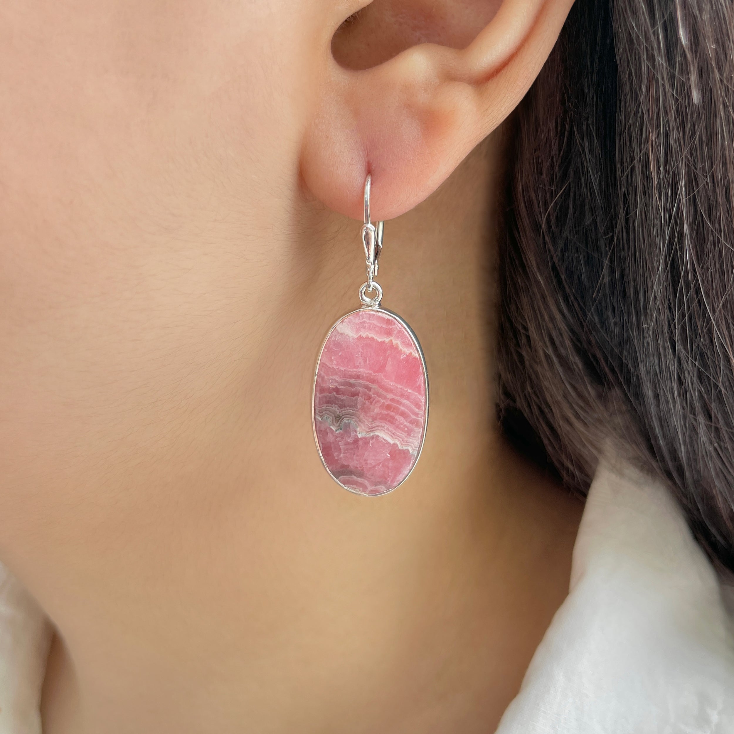Rhodochrosite Earring-(RDC-E-210.)
