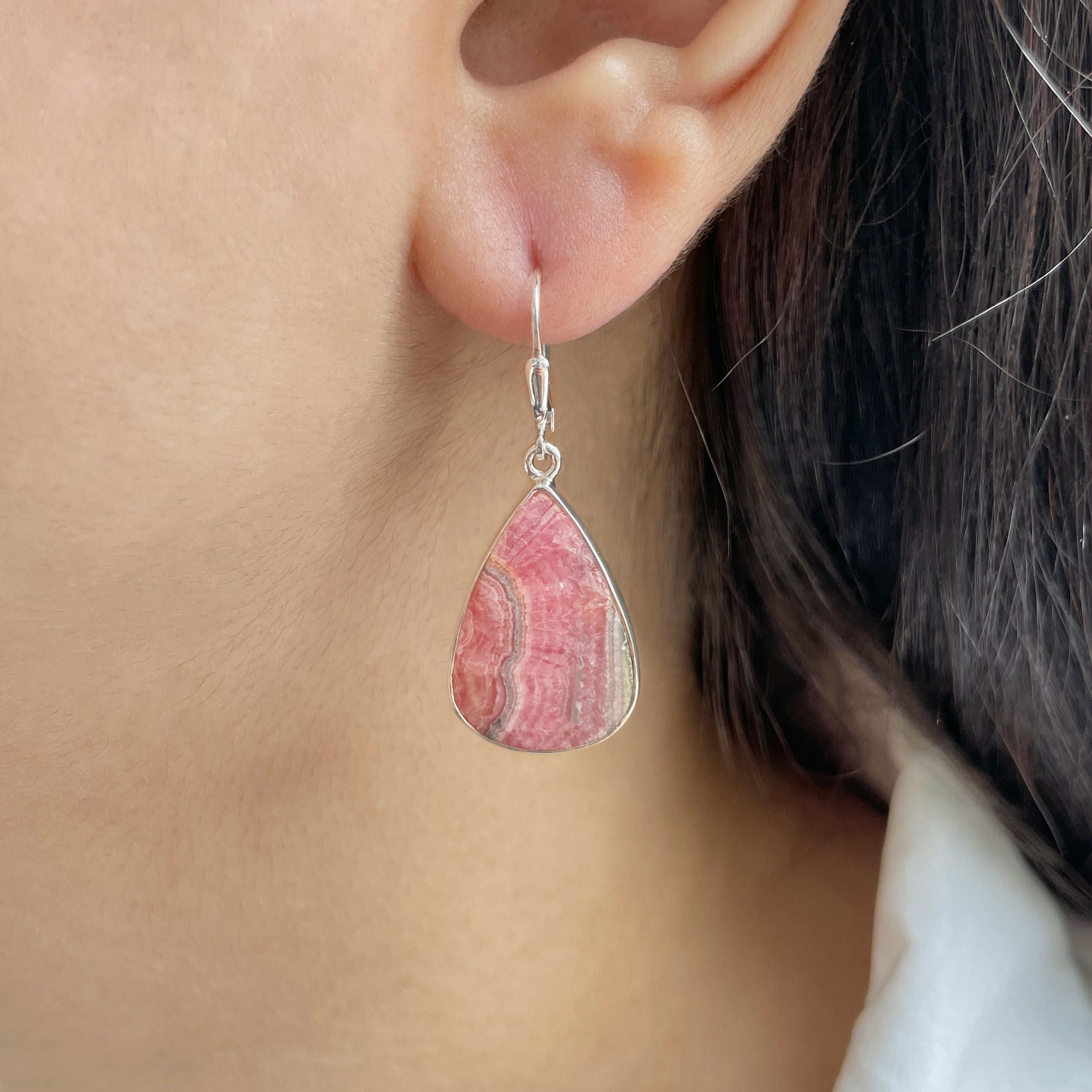Rhodochrosite Earring-(RDC-E-215.)