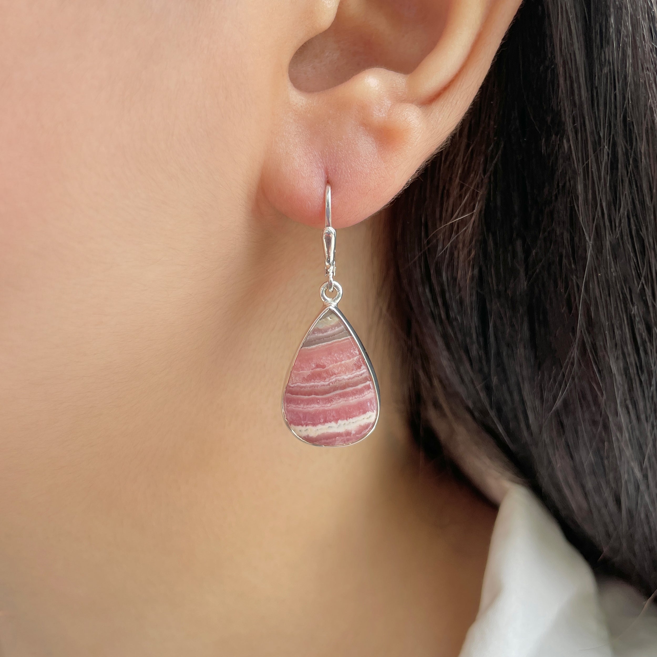 Rhodochrosite Earring-(RDC-E-223.)