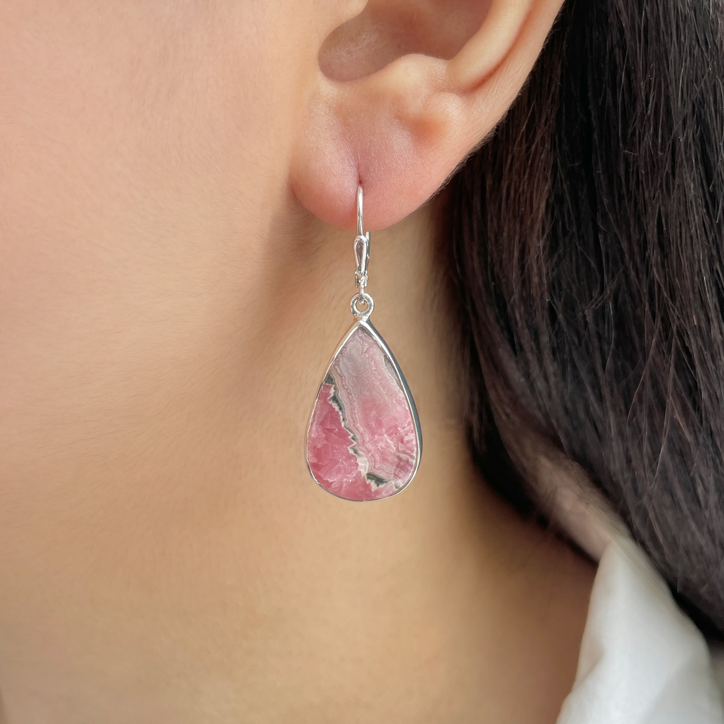 Rhodochrosite Earring-(RDC-E-227.)