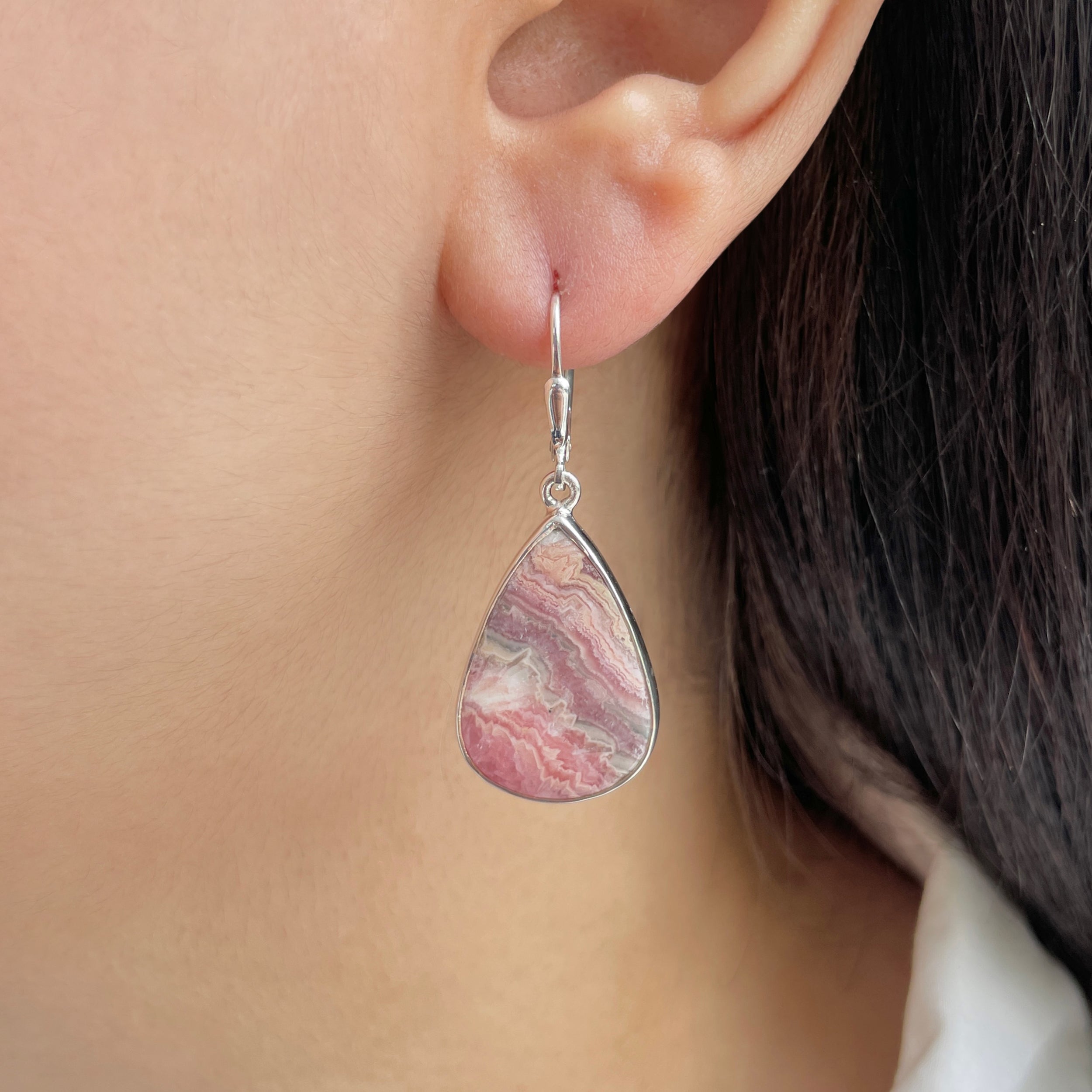 Rhodochrosite Earring-(RDC-E-228.)