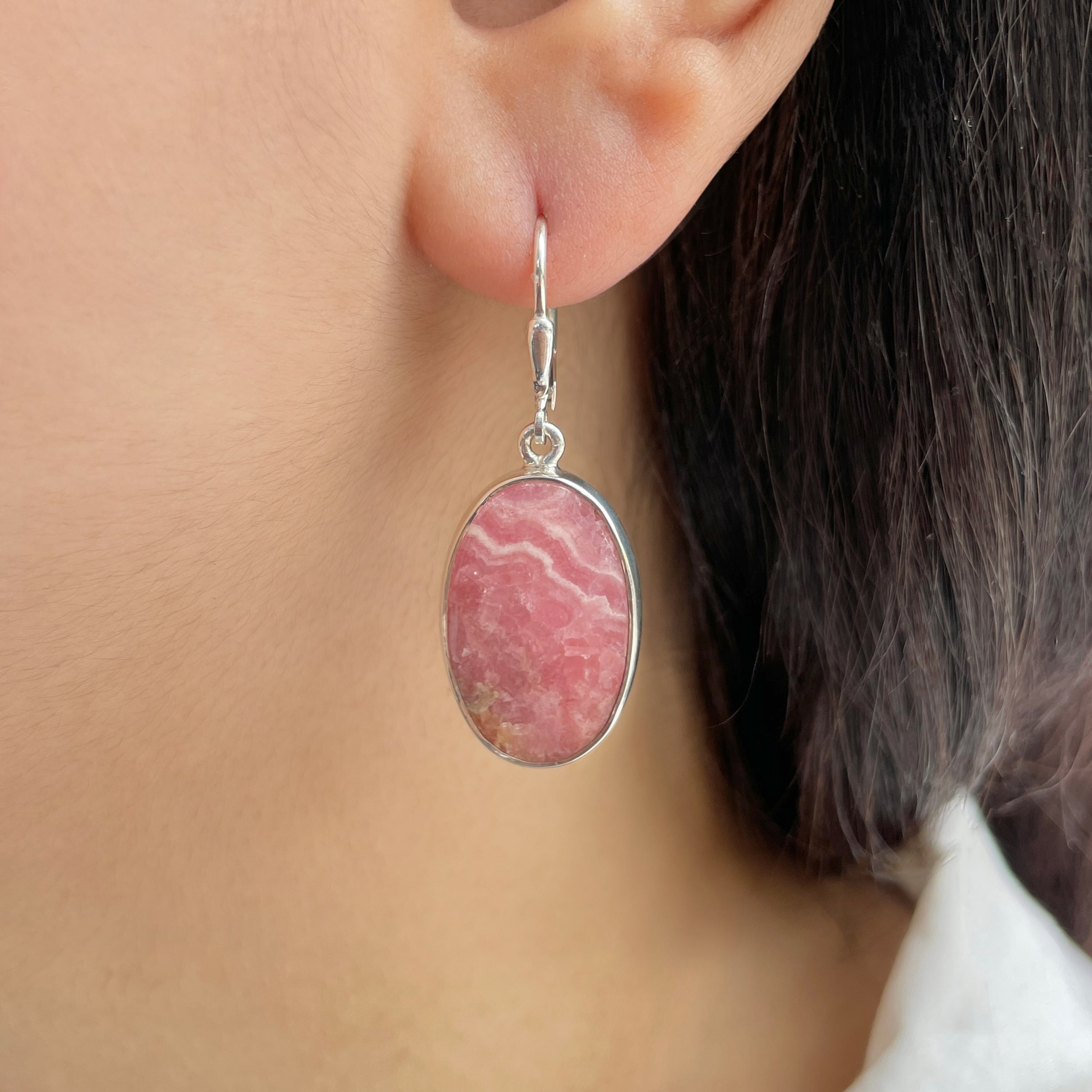 Rhodochrosite Earring-(RDC-E-232.)