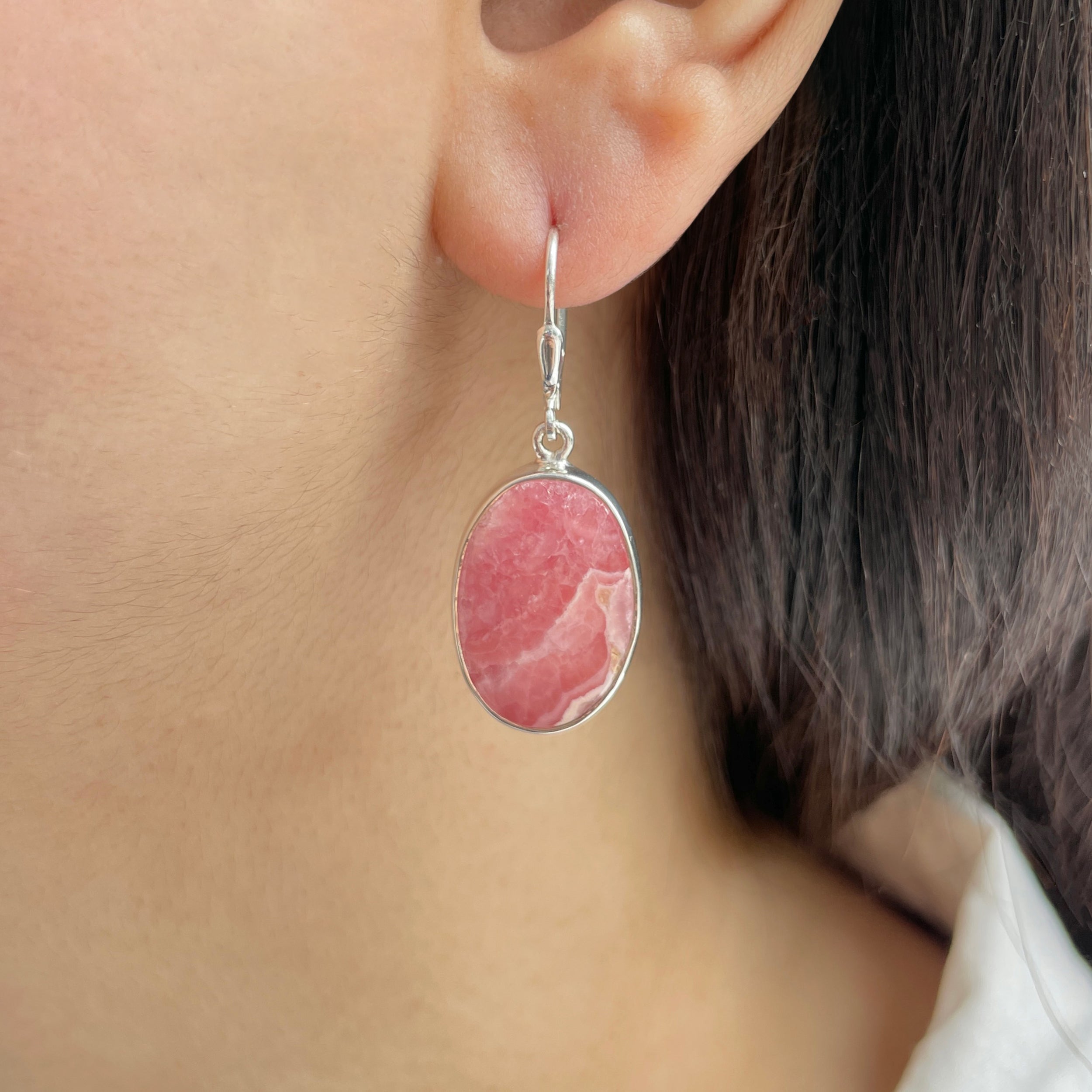 Rhodochrosite Earring-(RDC-E-236.)