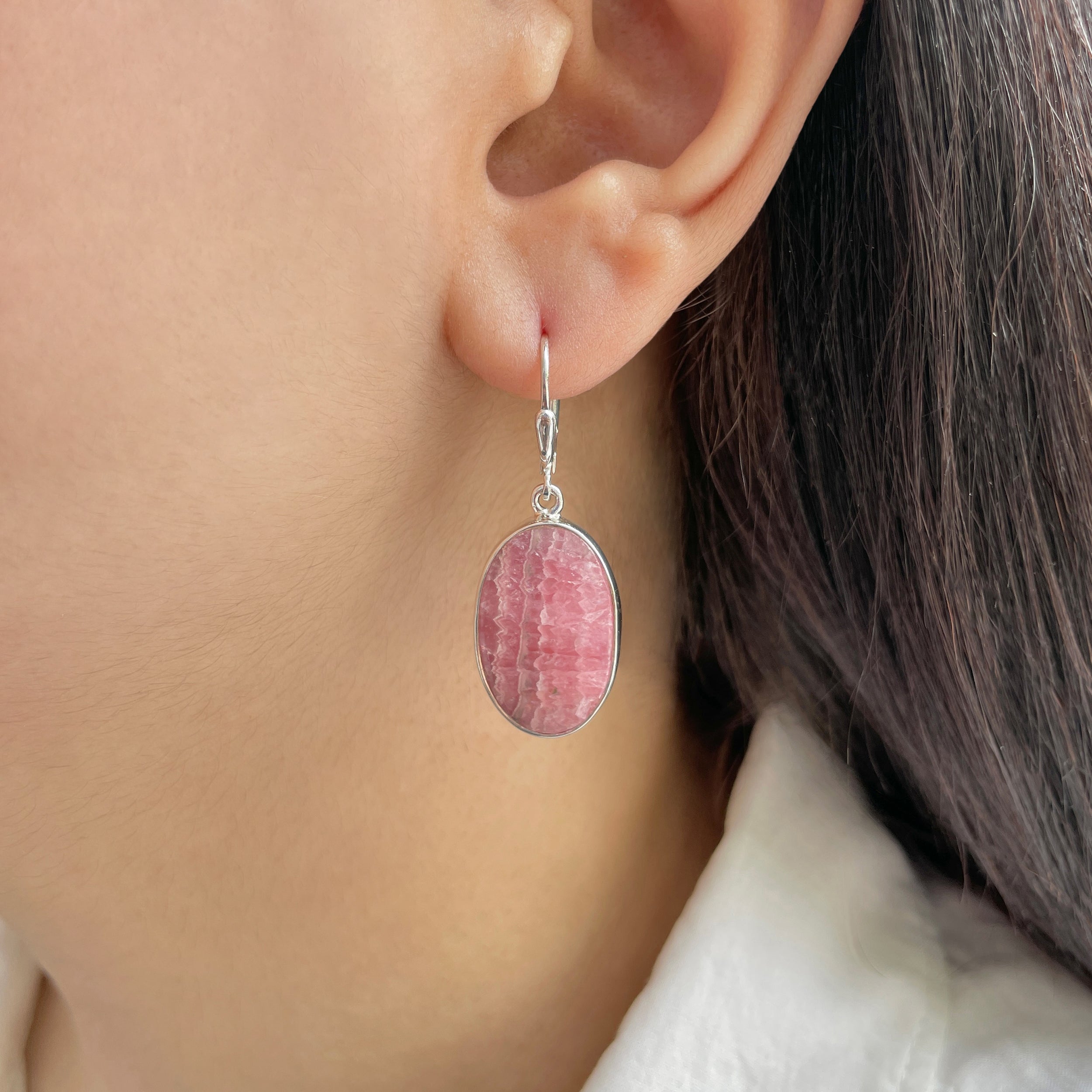 Rhodochrosite Earring-(RDC-E-237.)