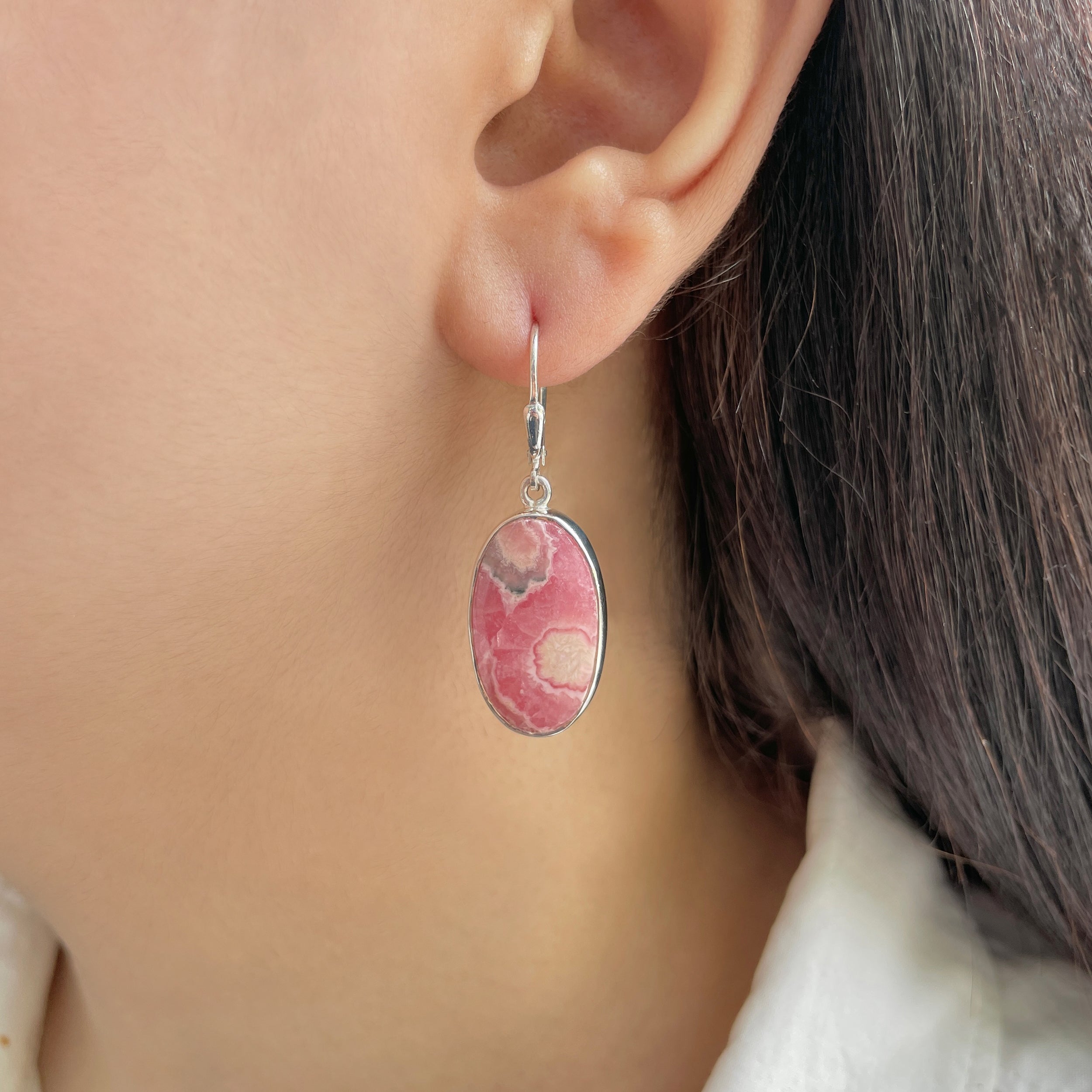 Rhodochrosite Earring-(RDC-E-238.)