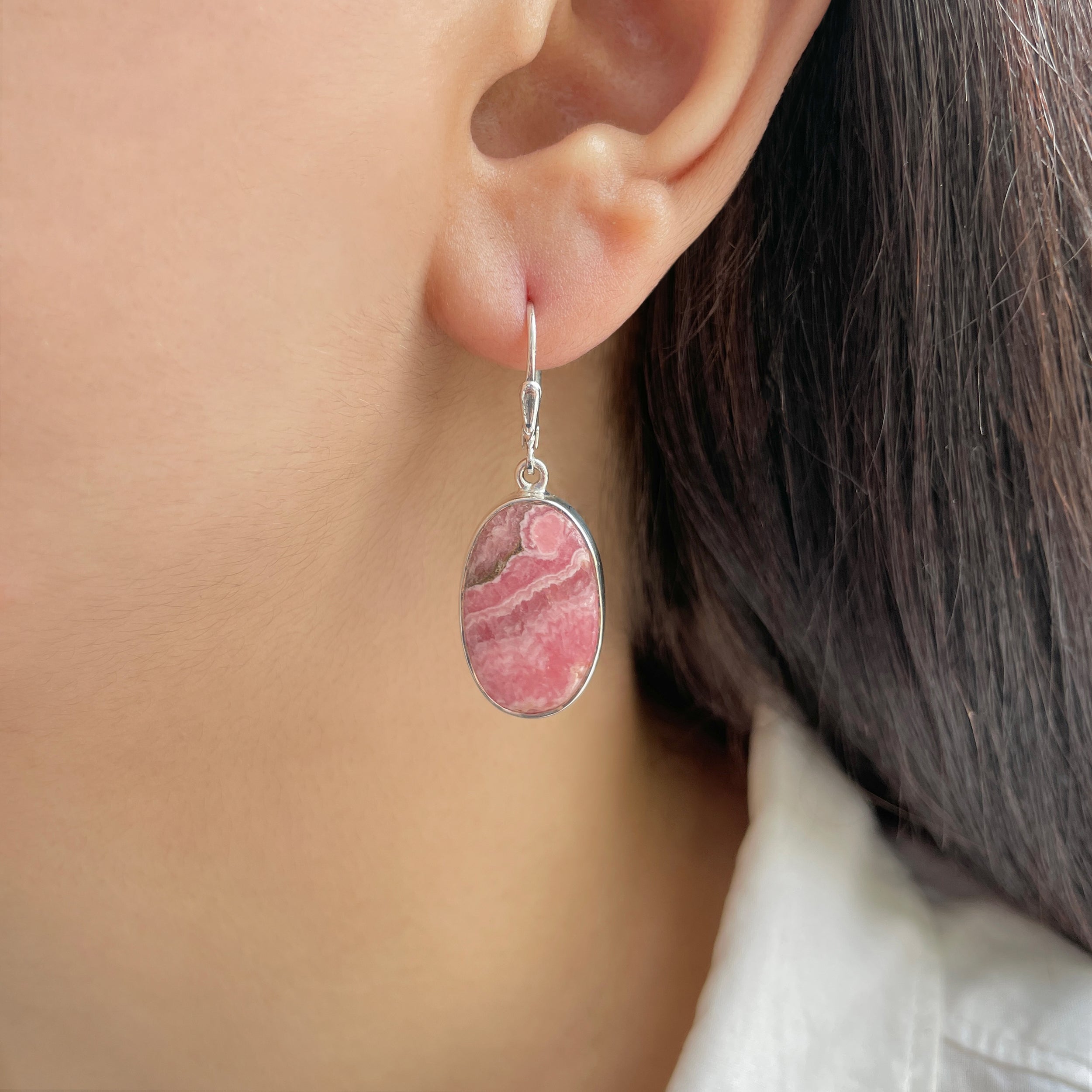 Rhodochrosite Earring-(RDC-E-239.)
