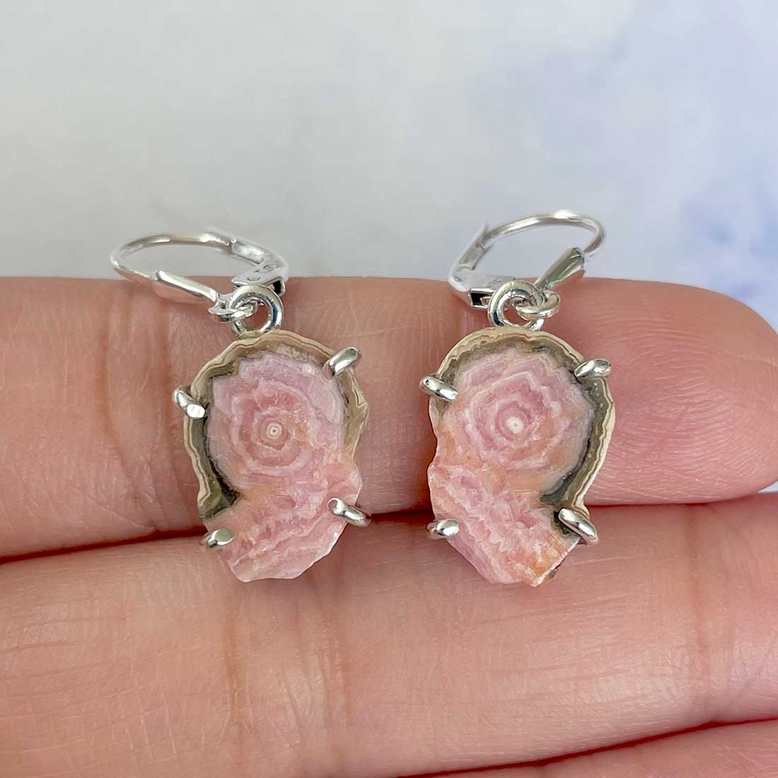 Rhodochrosite Stalactite Earring-(RDC-E-24.)