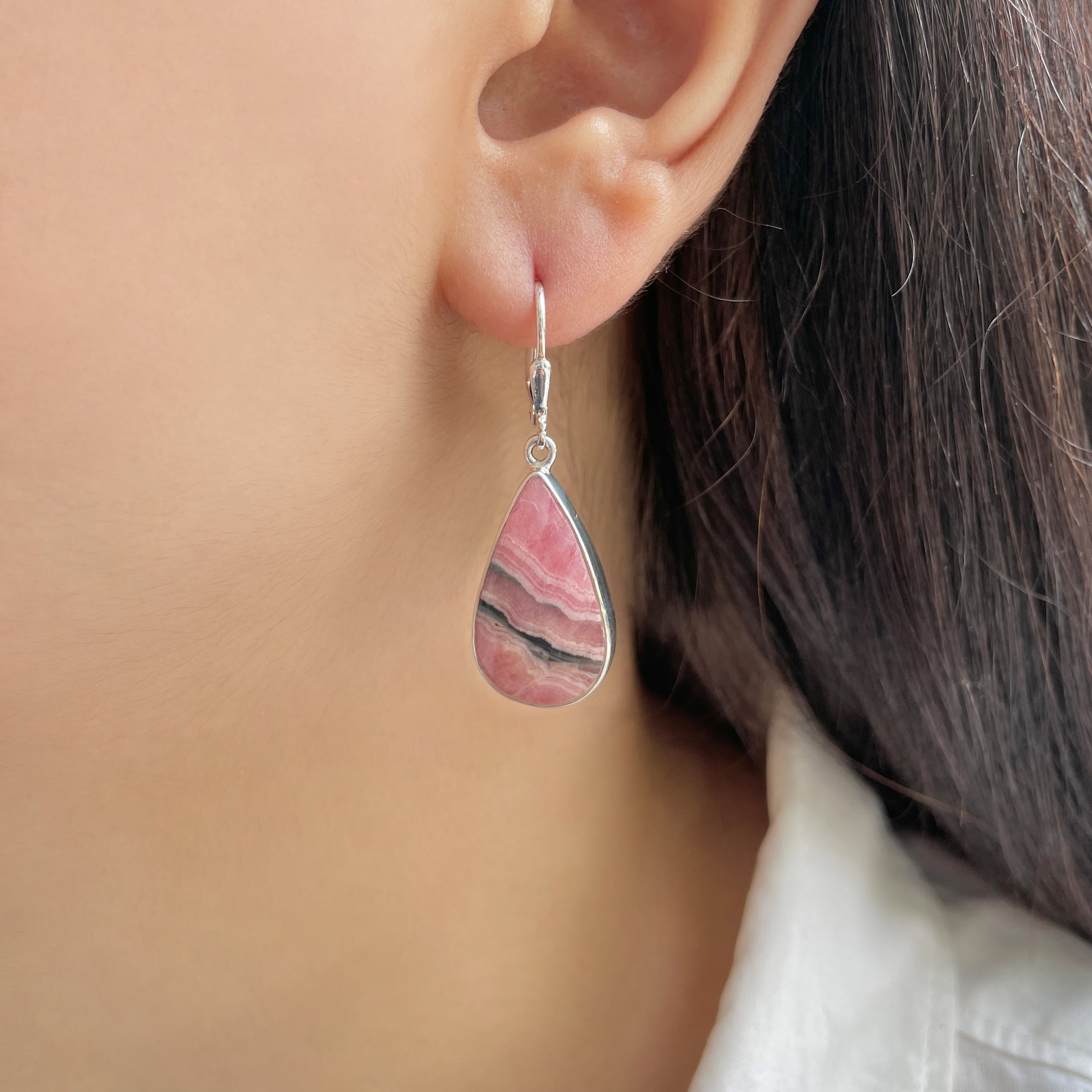 Rhodochrosite Earring-(RDC-E-240.)