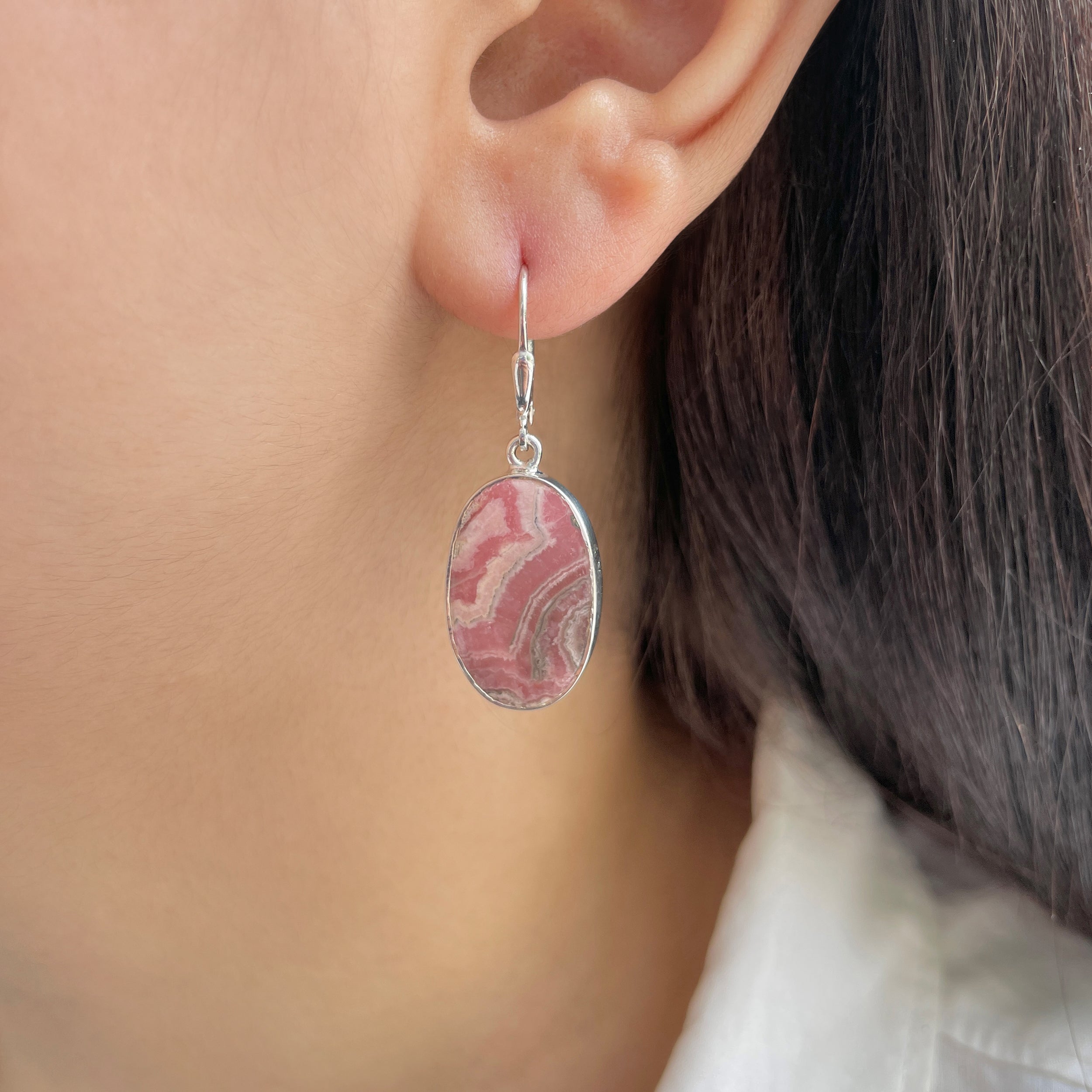 Rhodochrosite Earring-(RDC-E-241.)