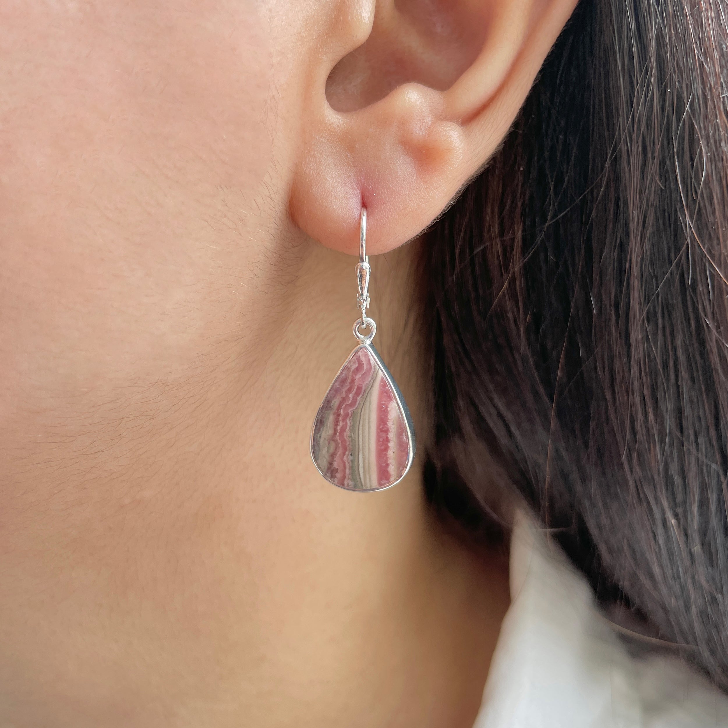 Rhodochrosite Earring-(RDC-E-242.)