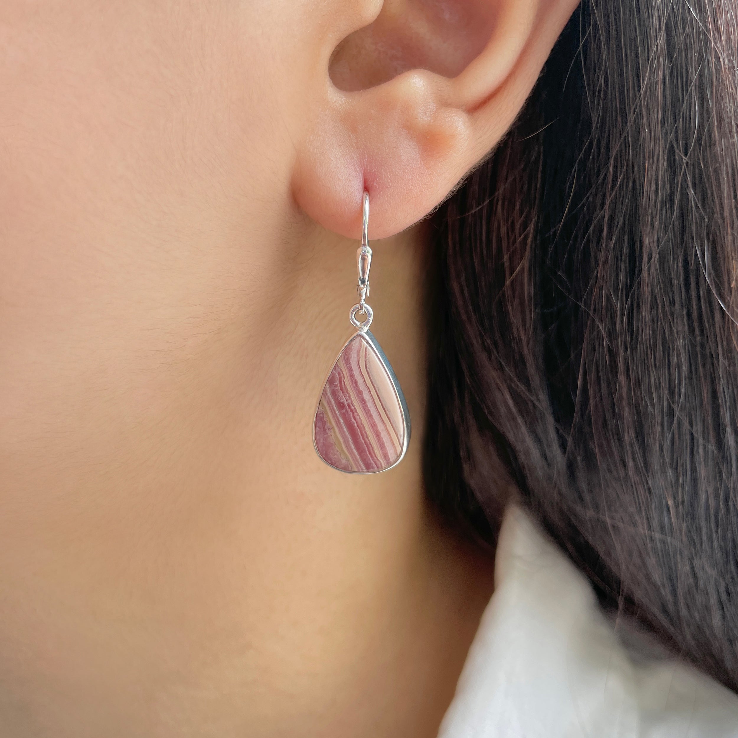 Rhodochrosite Earring-(RDC-E-245.)