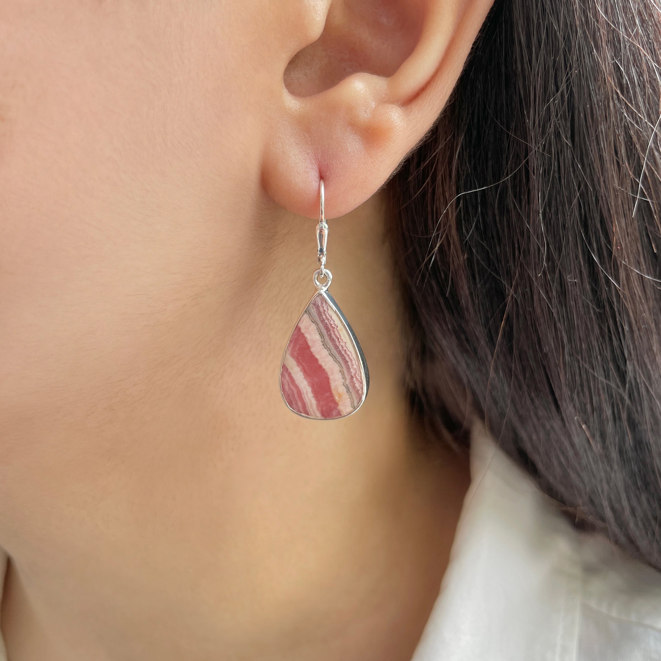 Rhodochrosite Earring-(RDC-E-250.)