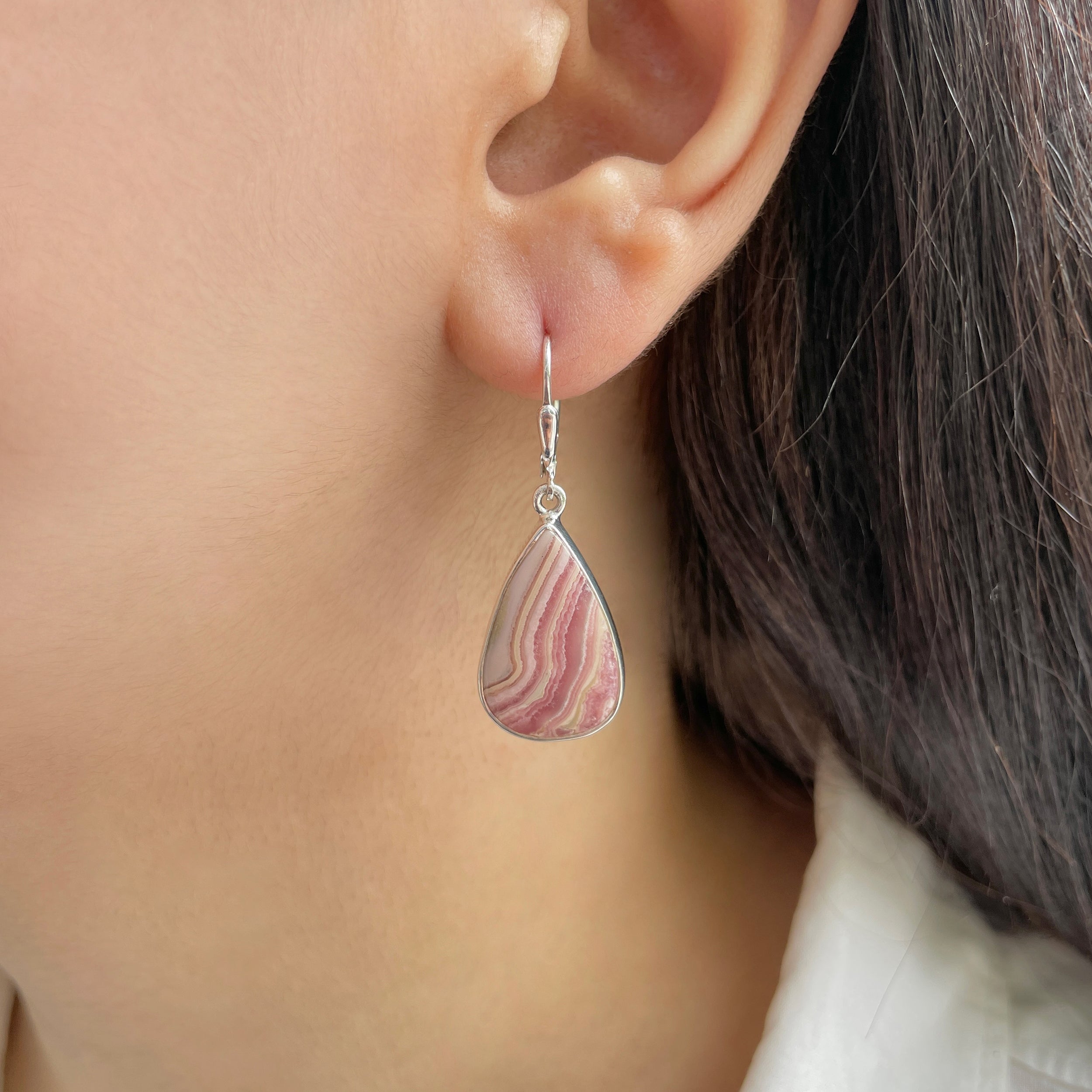 Rhodochrosite Earring-(RDC-E-252.)