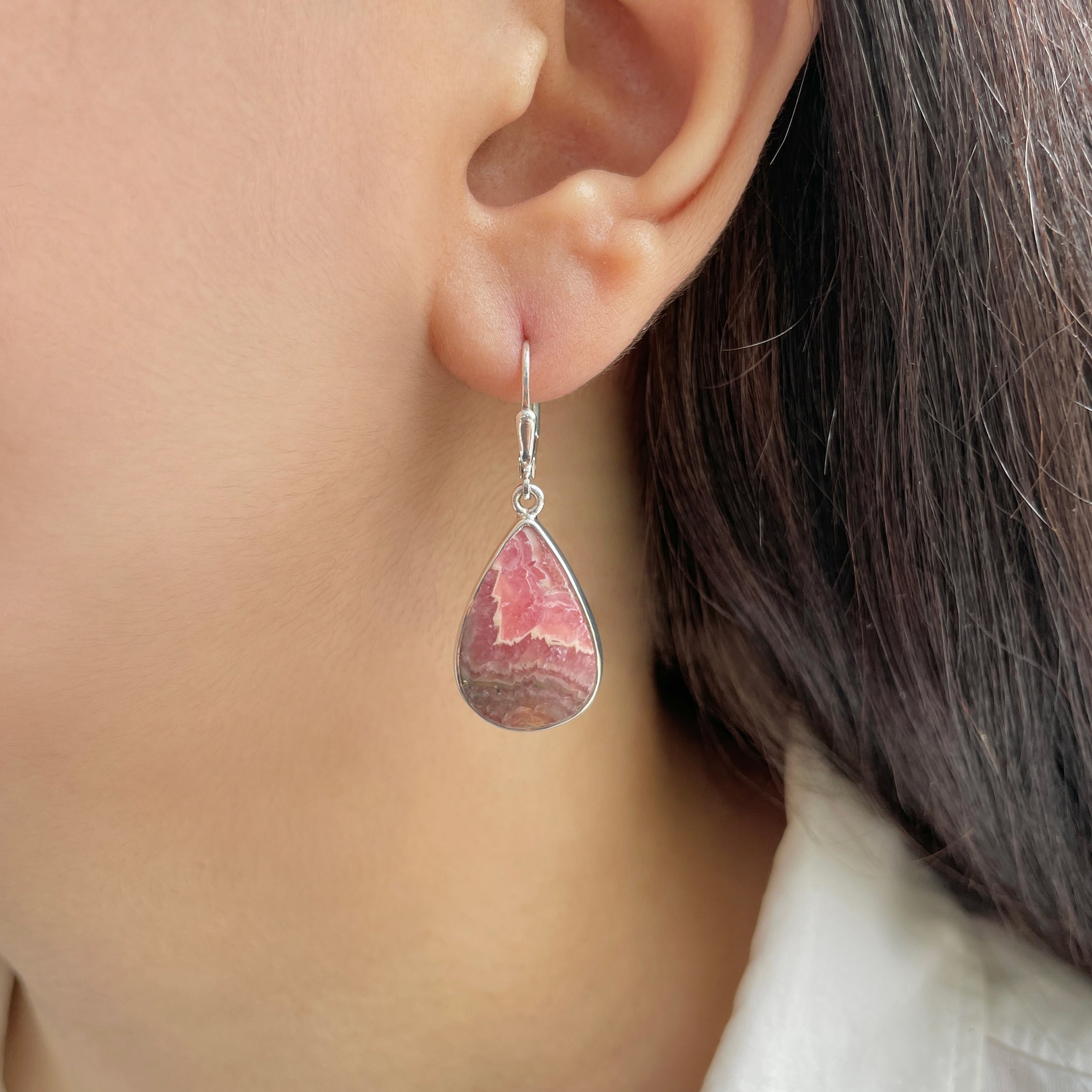 Rhodochrosite Earring-(RDC-E-253.)