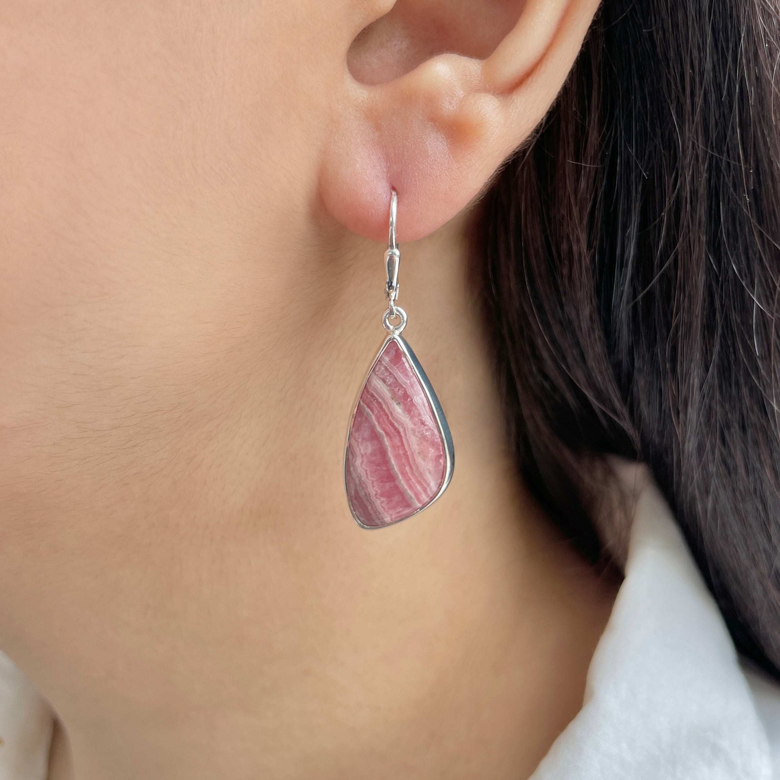 Rhodochrosite Earring-(RDC-E-260.)