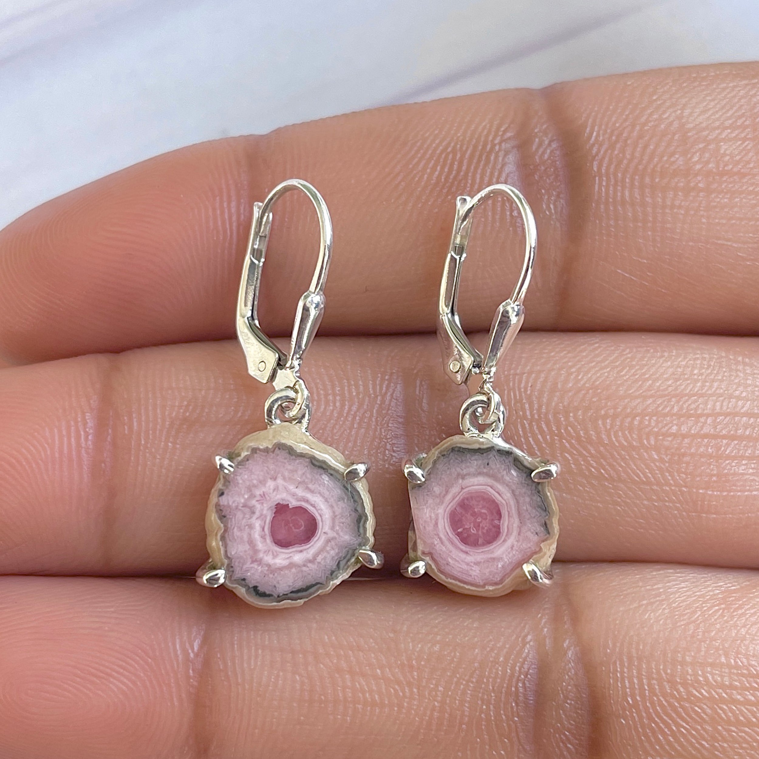 Rhodochrosite Stalactite Earring-(RDC-E-263.)