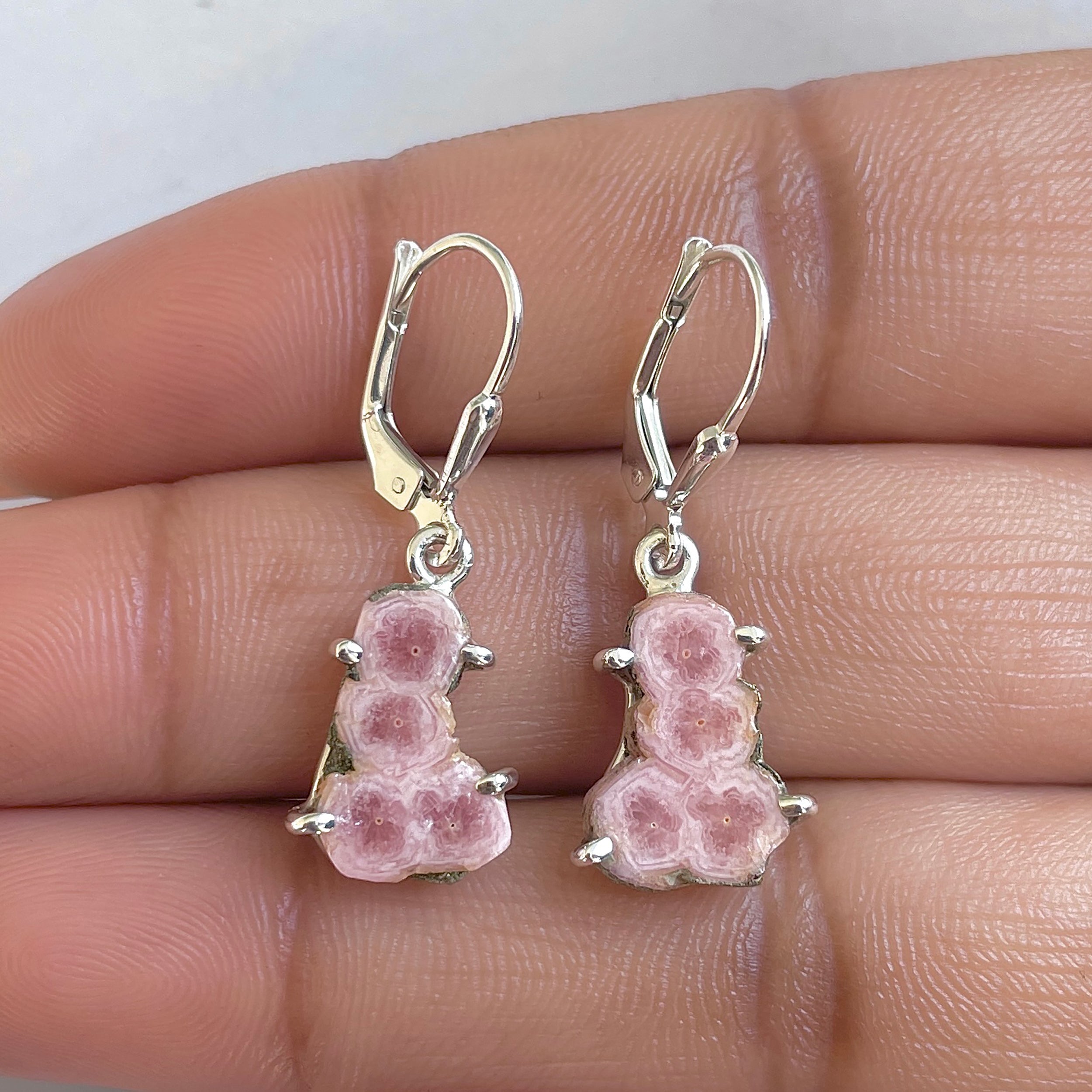Rhodochrosite Stalactite Earring-(RDC-E-264.)