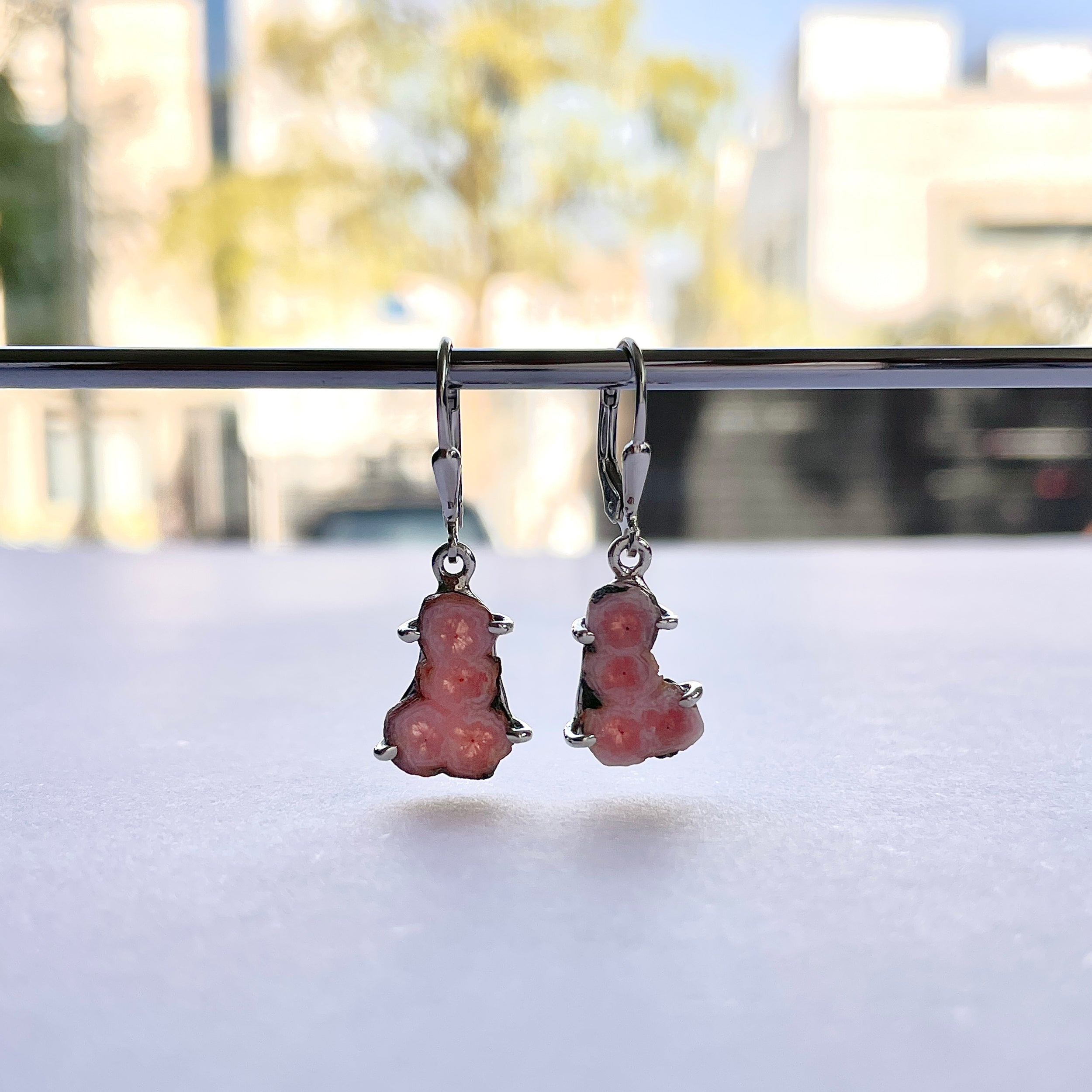 Rhodochrosite Stalactite Earring-(RDC-E-264.)