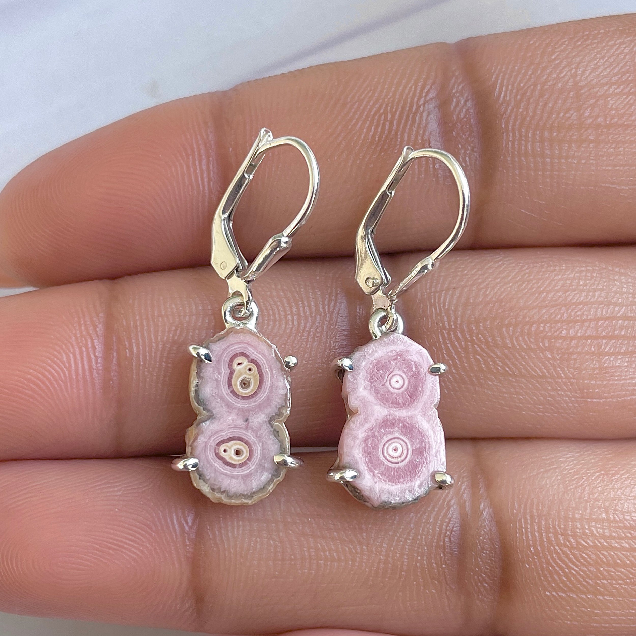 Rhodochrosite Stalactite Earring-(RDC-E-265.)