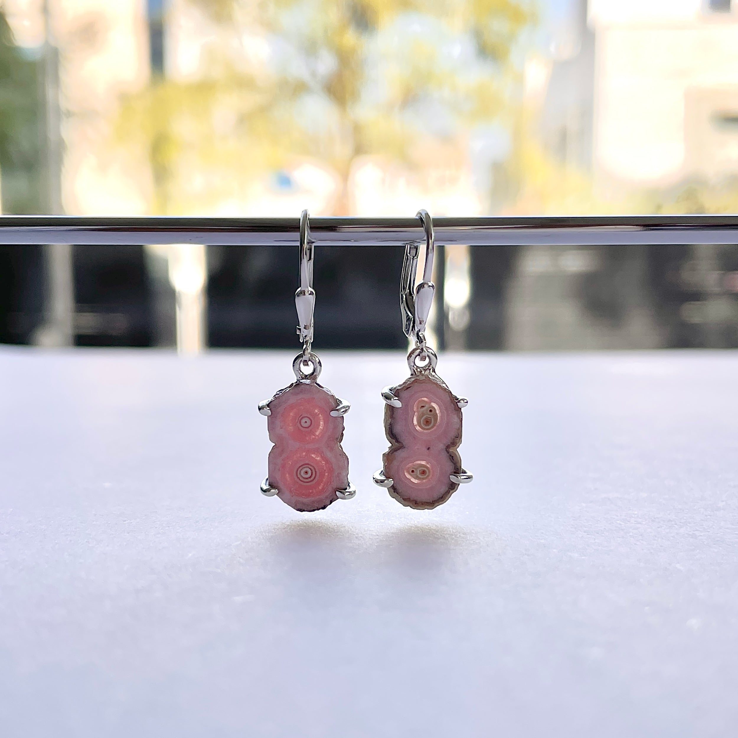 Rhodochrosite Stalactite Earring-(RDC-E-265.)