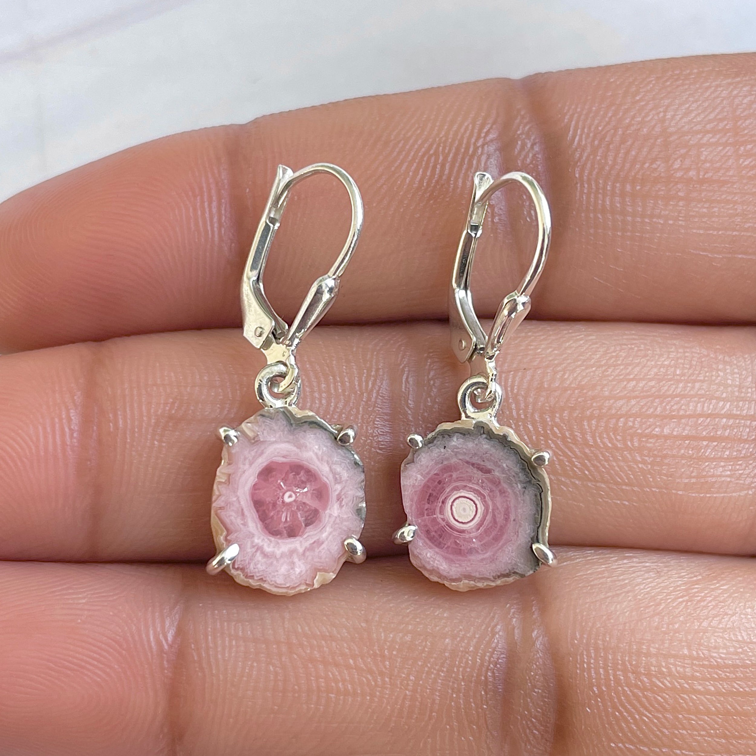 Rhodochrosite Stalactite Earring-(RDC-E-266.)