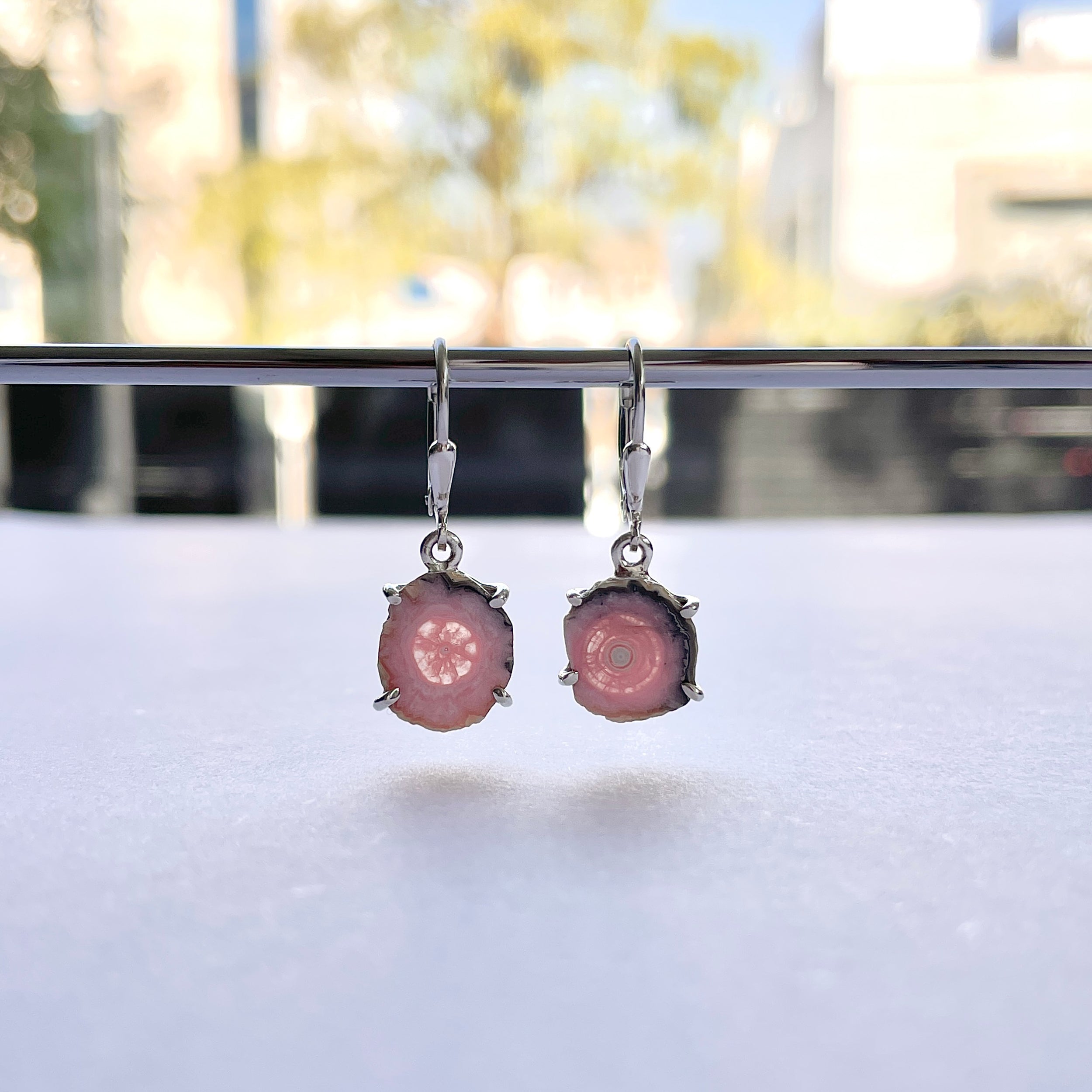 Rhodochrosite Stalactite Earring-(RDC-E-266.)