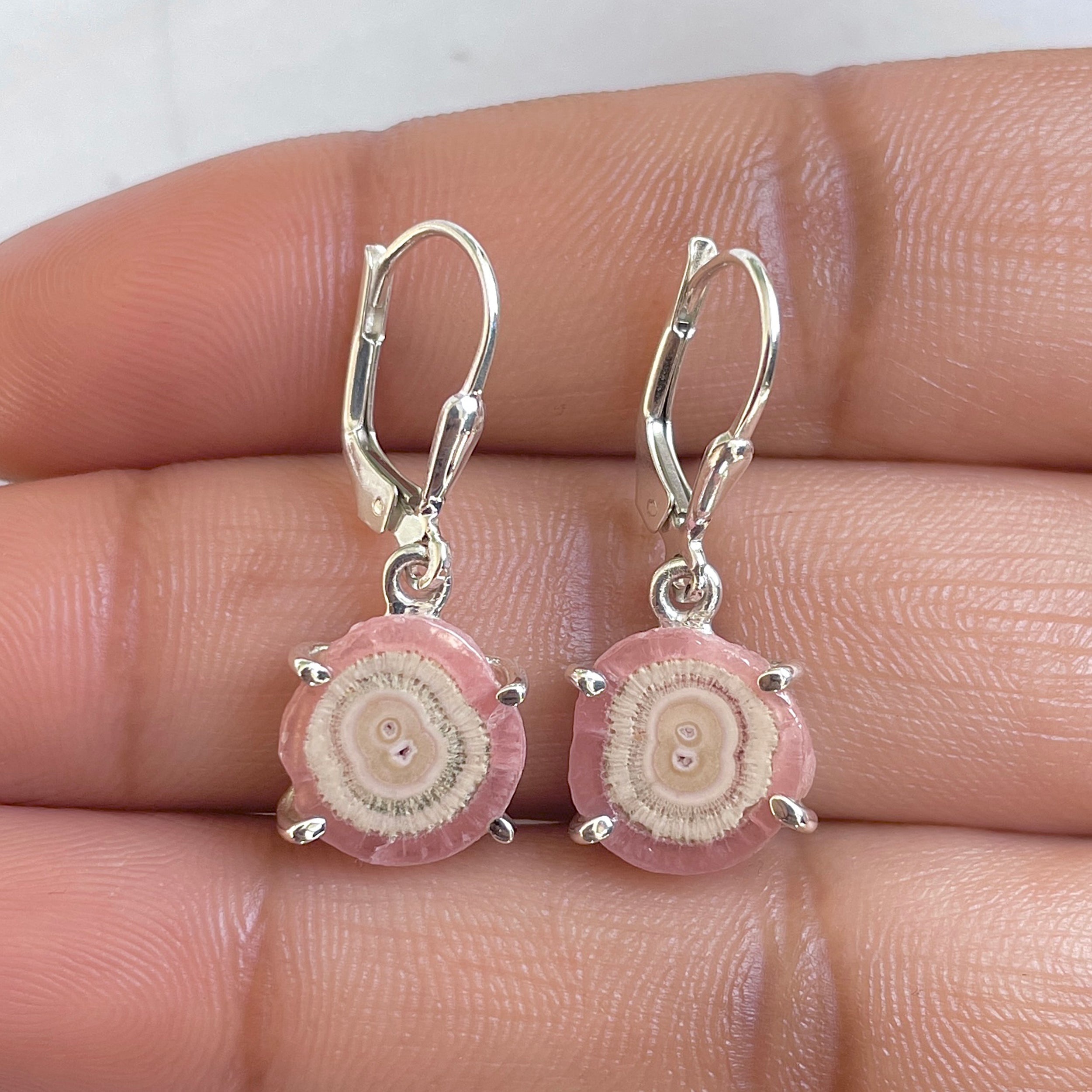 Rhodochrosite Stalactite Earring-(RDC-E-267.)