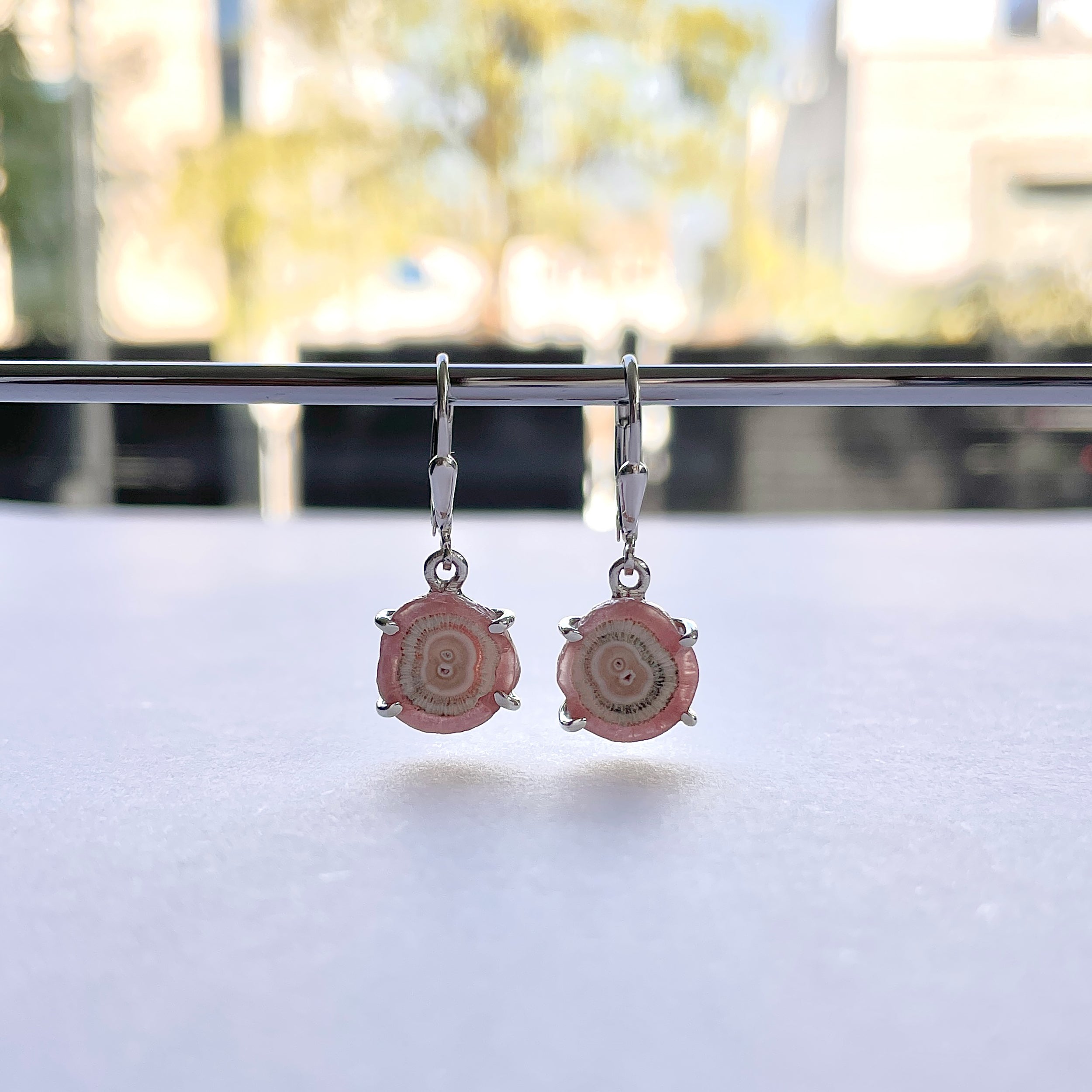 Rhodochrosite Stalactite Earring-(RDC-E-267.)