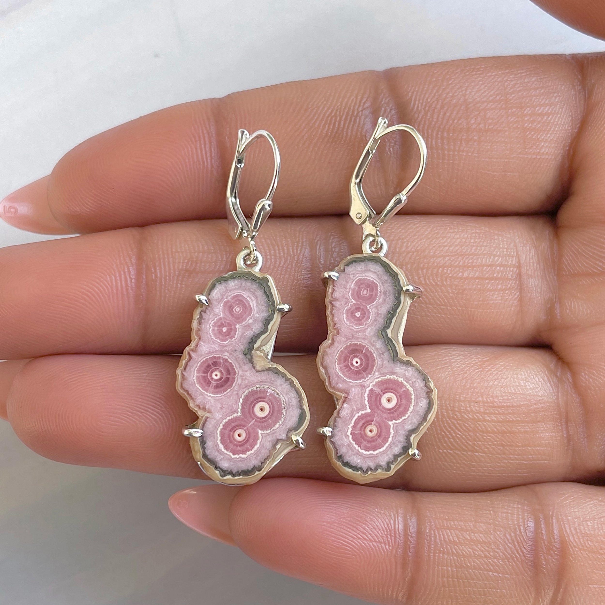 Rhodochrosite Stalactite Earring-(RDC-E-268.)