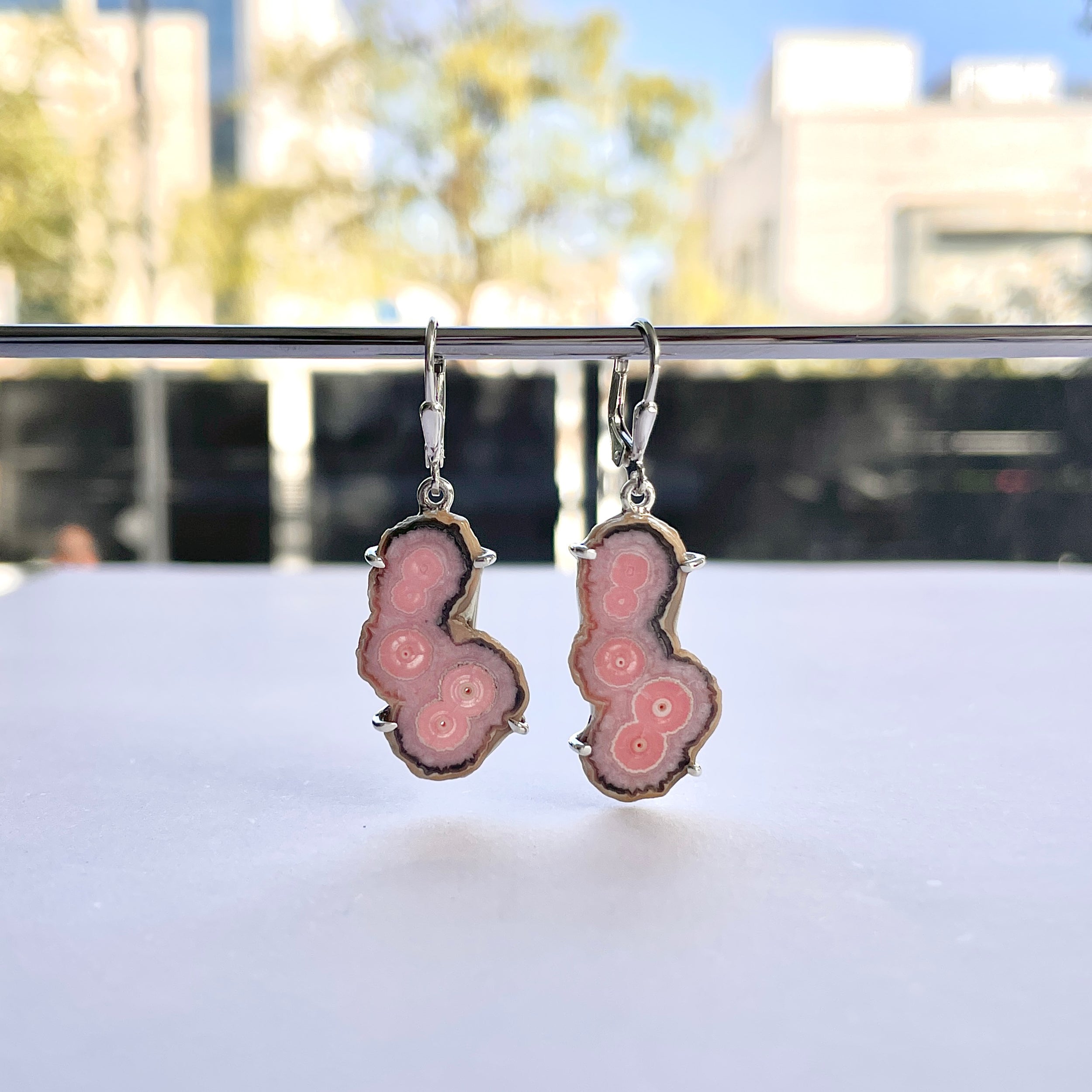 Rhodochrosite Stalactite Earring-(RDC-E-268.)