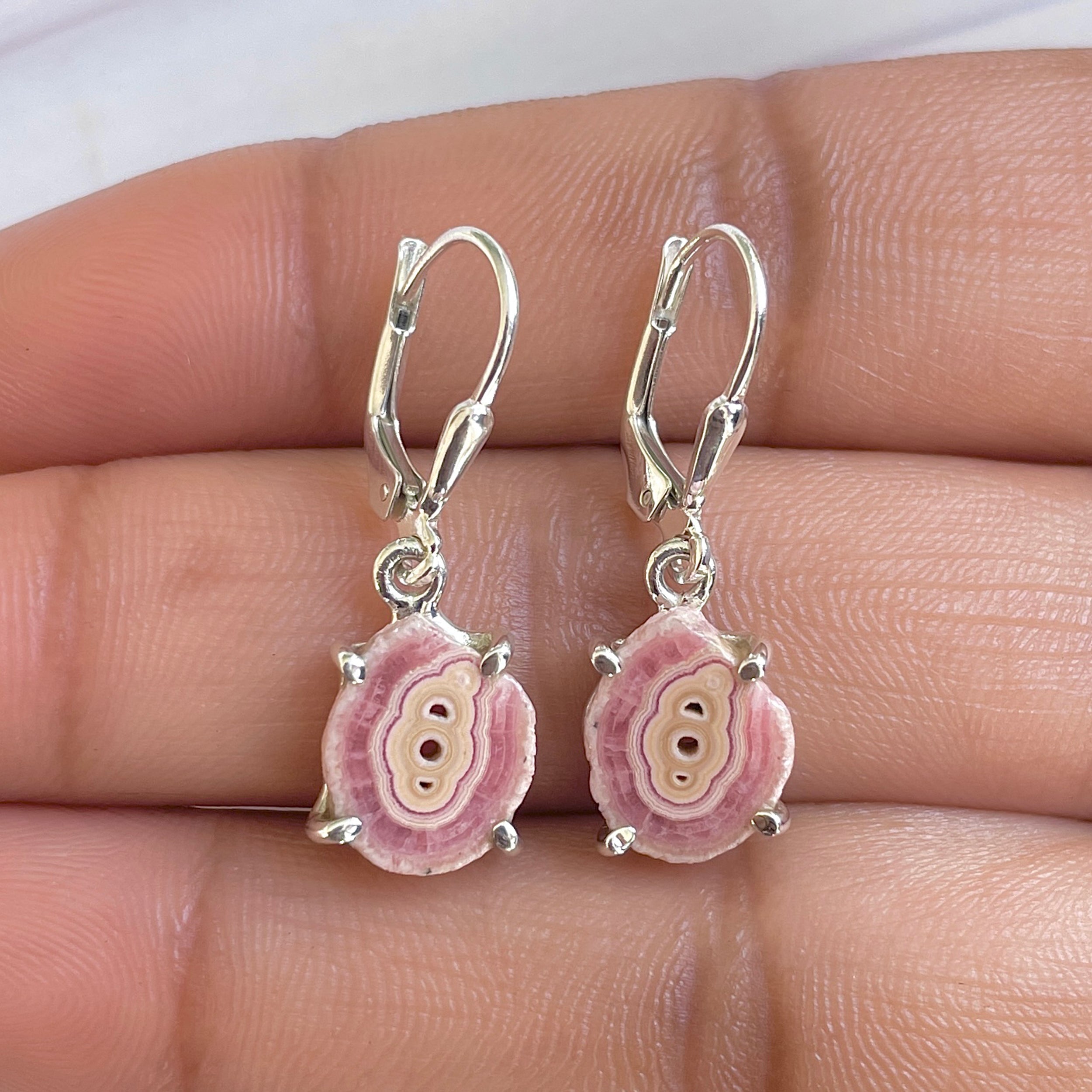 Rhodochrosite Stalactite Earring-(RDC-E-269.)