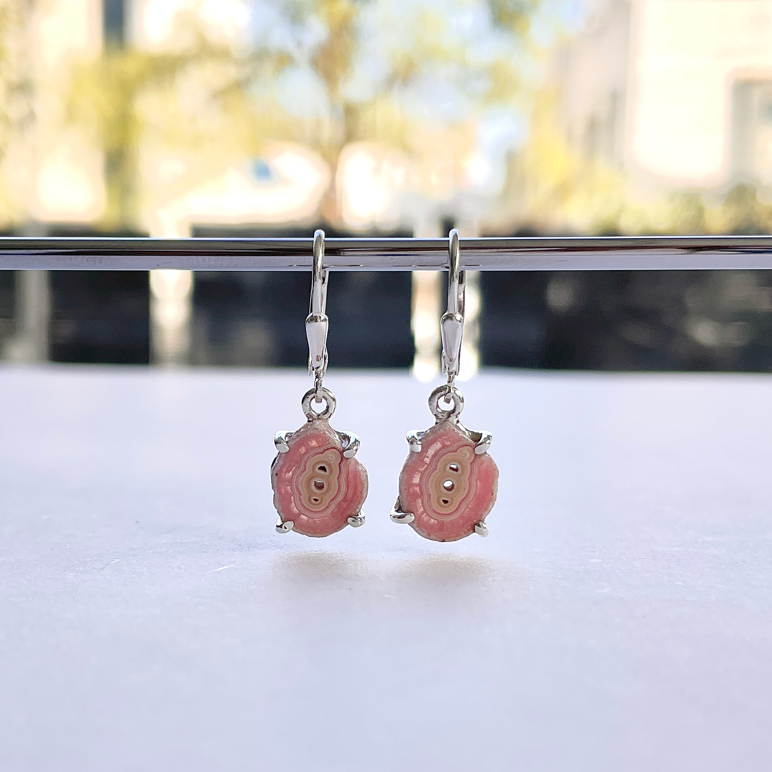 Rhodochrosite Stalactite Earring-(RDC-E-269.)