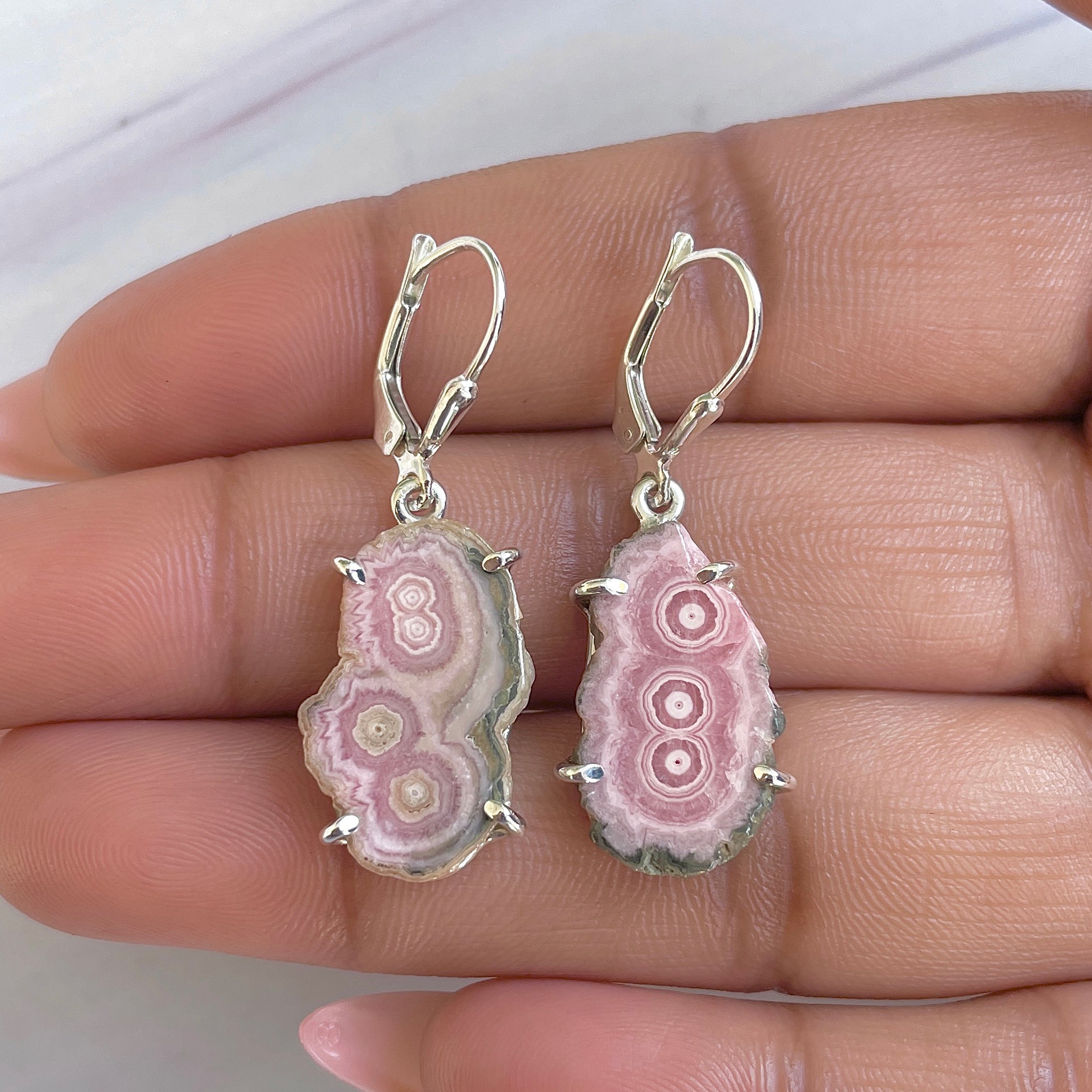 Rhodochrosite Stalactite Earring-(RDC-E-270.)