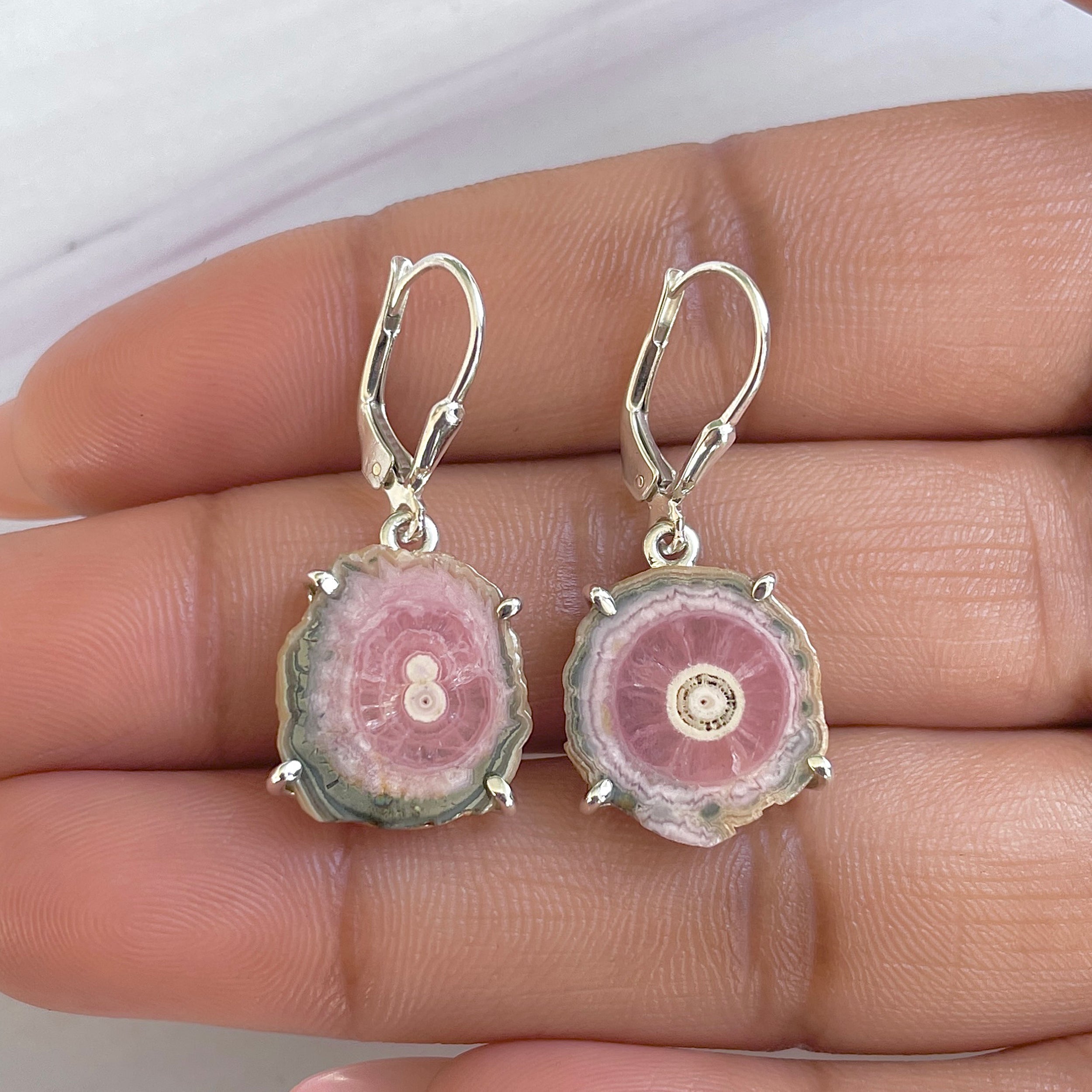 Rhodochrosite Stalactite Earring-(RDC-E-271.)