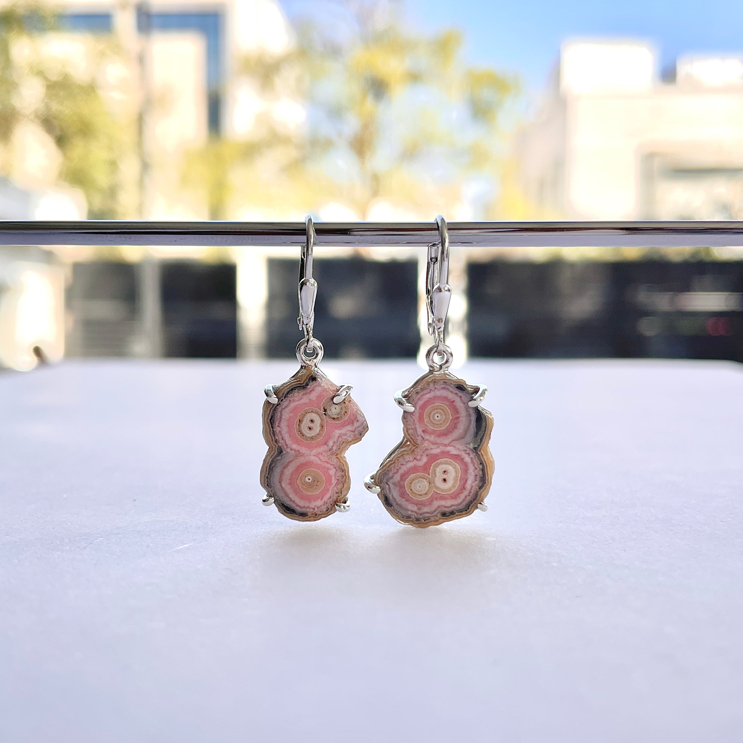 Rhodochrosite Stalactite Earring-(RDC-E-272.)