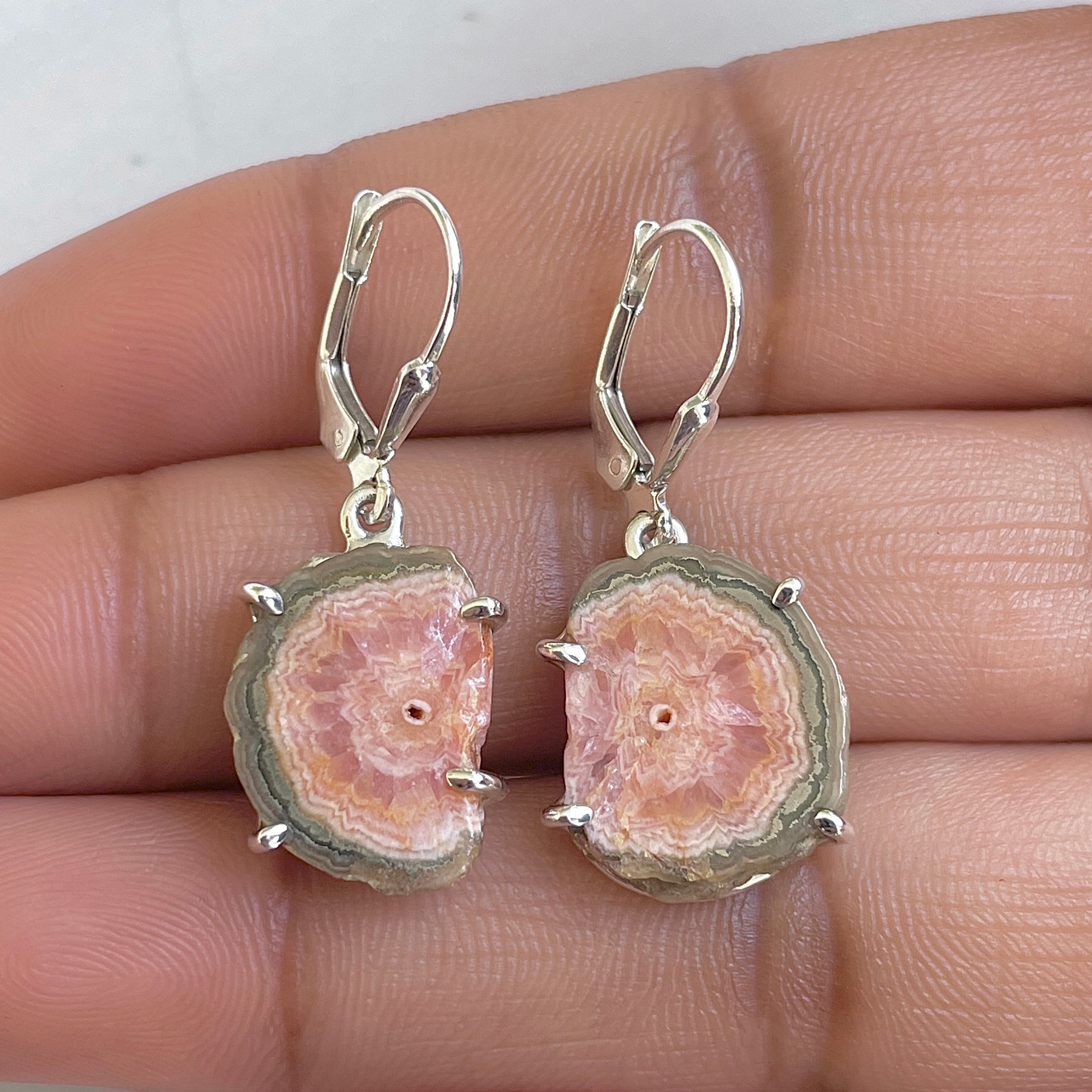 Rhodochrosite Stalactite Earring-(RDC-E-274.)