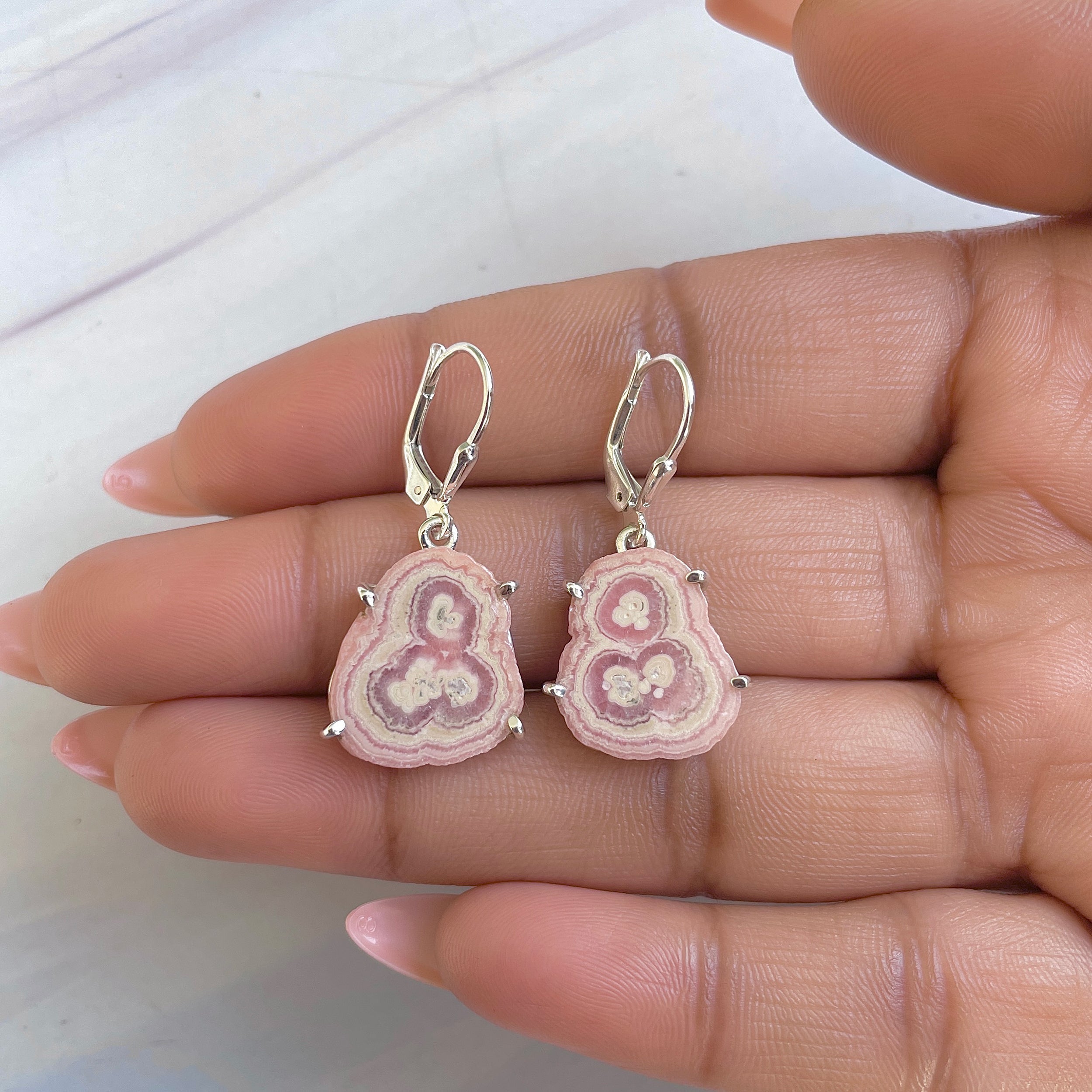 Rhodochrosite Stalactite Earring-(RDC-E-275.)