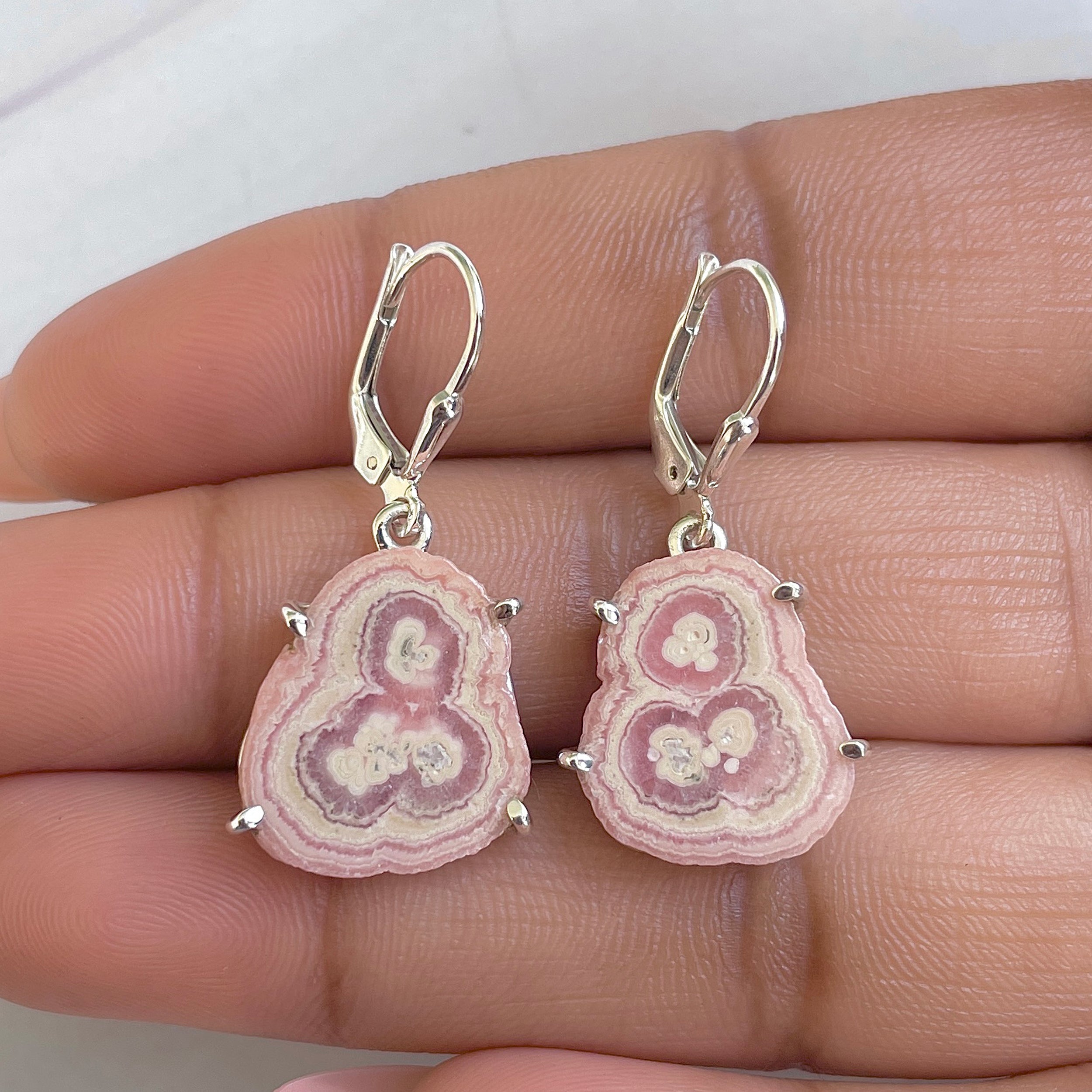 Rhodochrosite Stalactite Earring-(RDC-E-275.)
