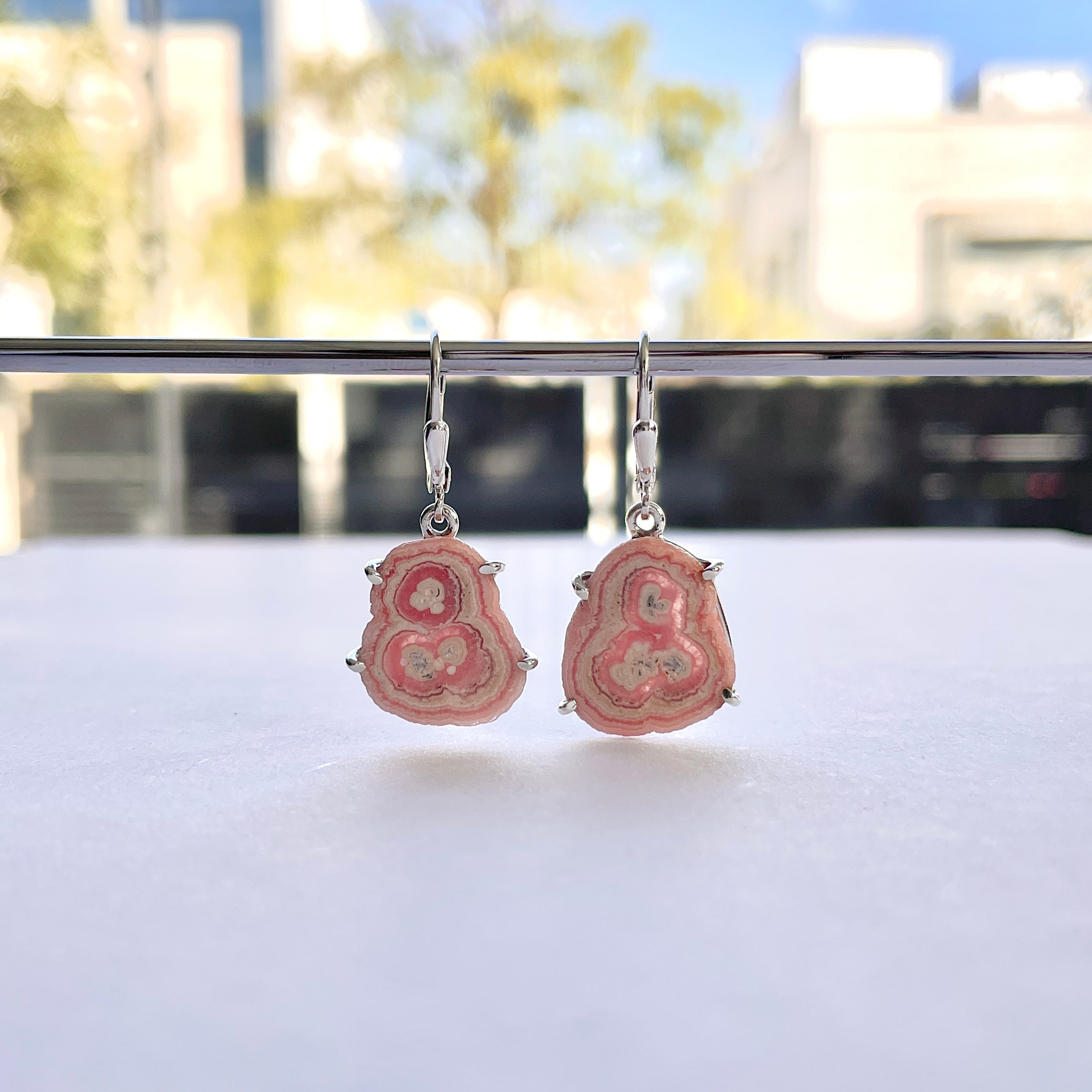Rhodochrosite Stalactite Earring-(RDC-E-275.)
