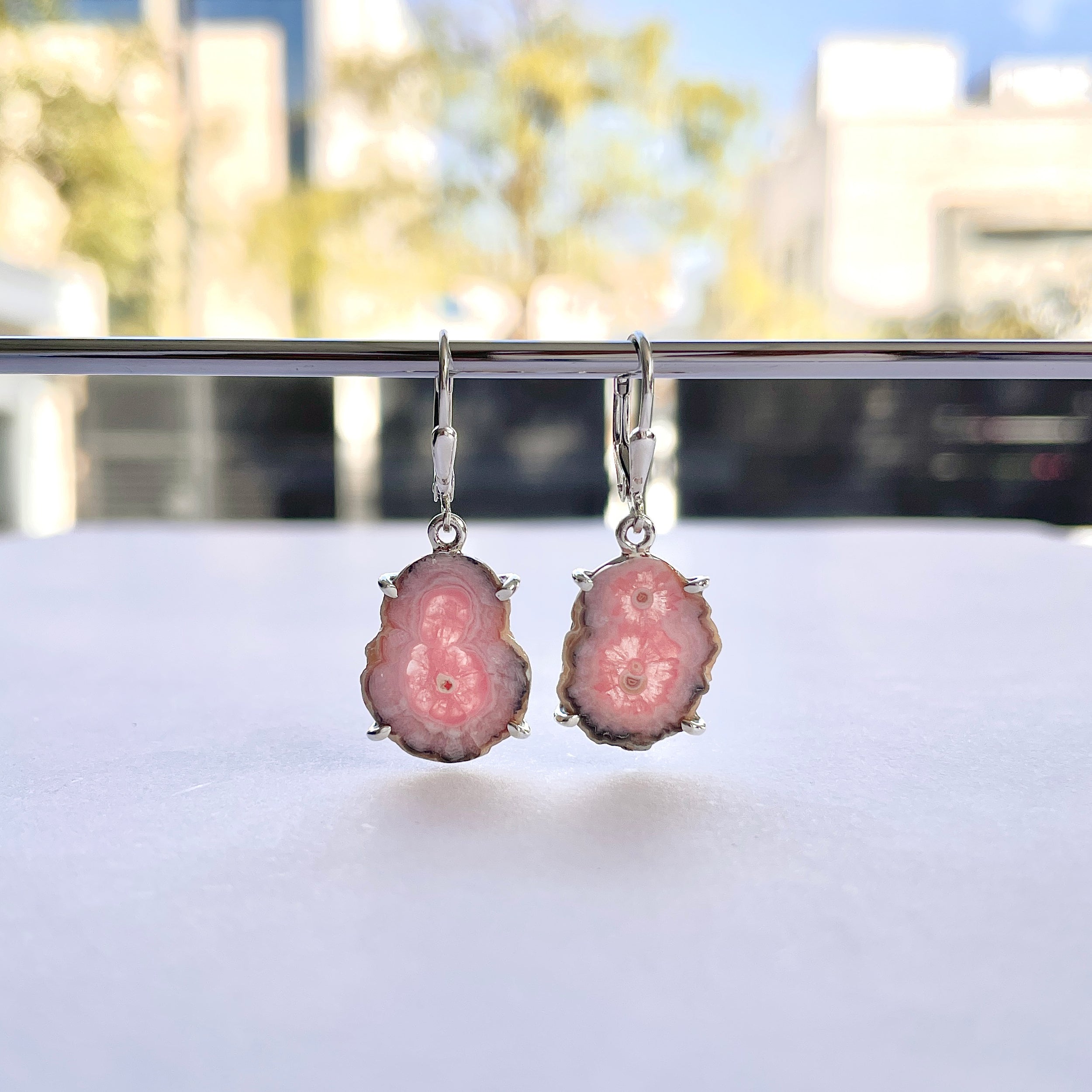 Rhodochrosite Stalactite Earring-(RDC-E-276.)
