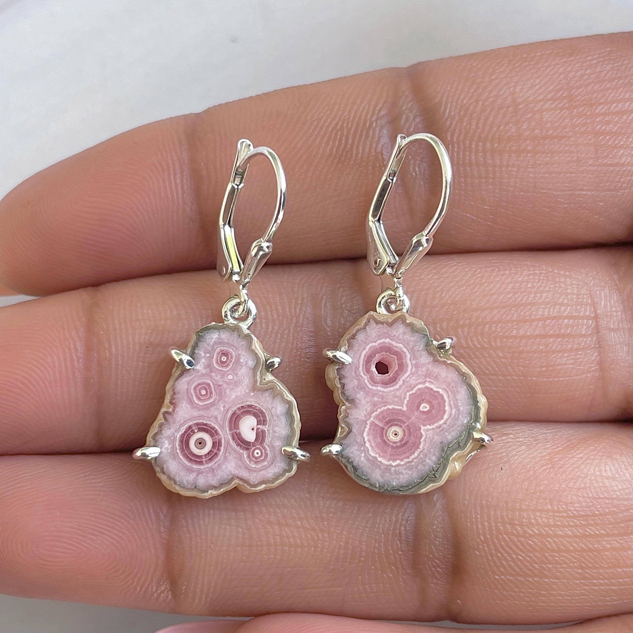 Rhodochrosite Stalactite Earring-(RDC-E-277.)