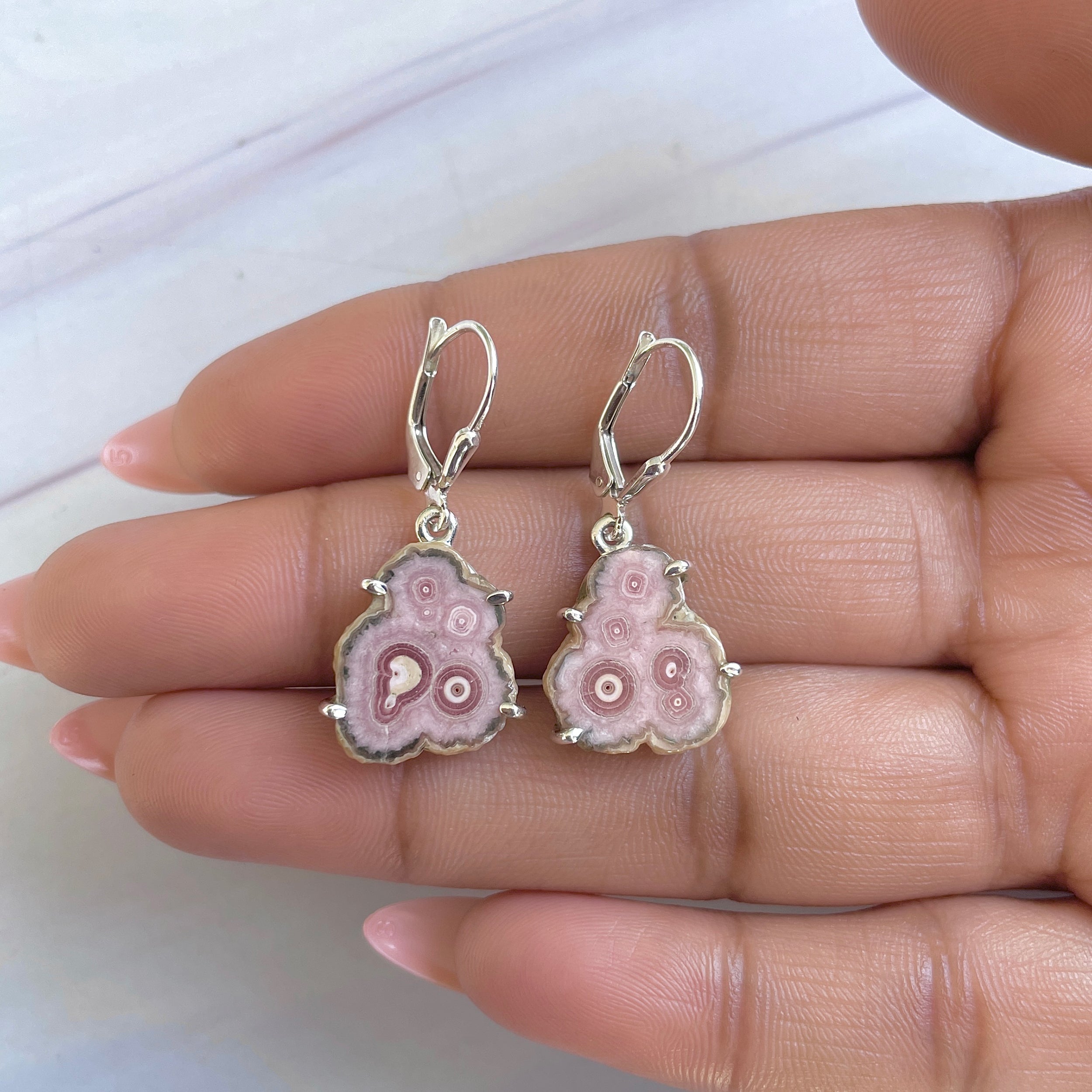 Rhodochrosite Stalactite Earring-(RDC-E-278.)