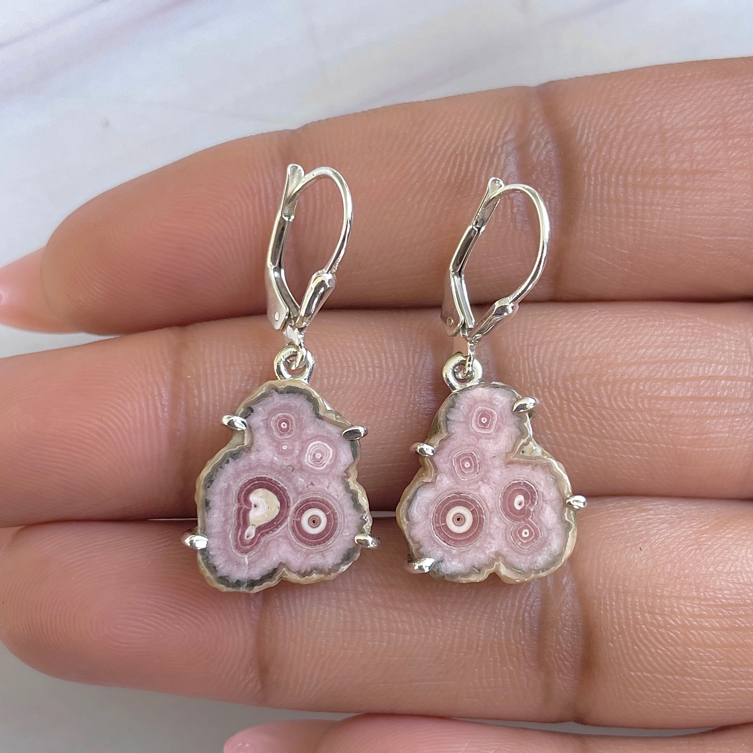 Rhodochrosite Stalactite Earring-(RDC-E-278.)