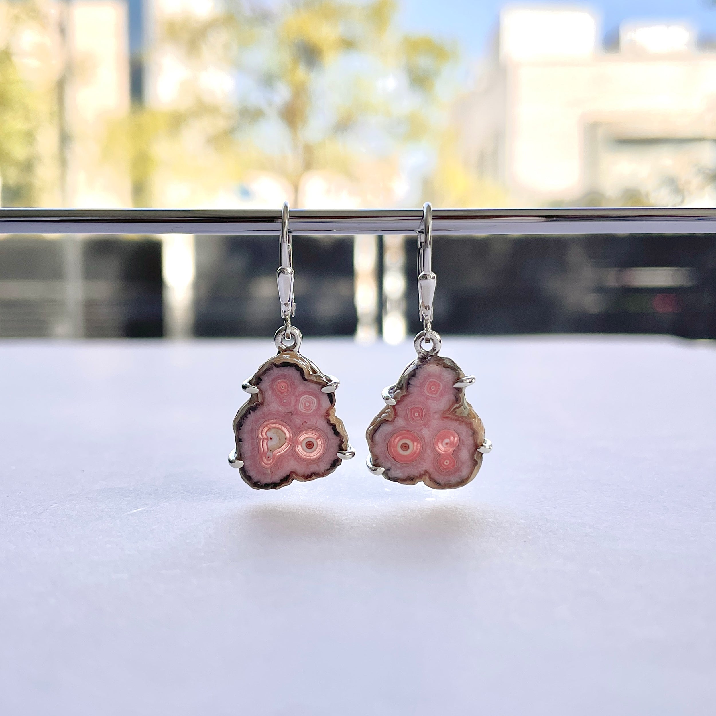 Rhodochrosite Stalactite Earring-(RDC-E-278.)