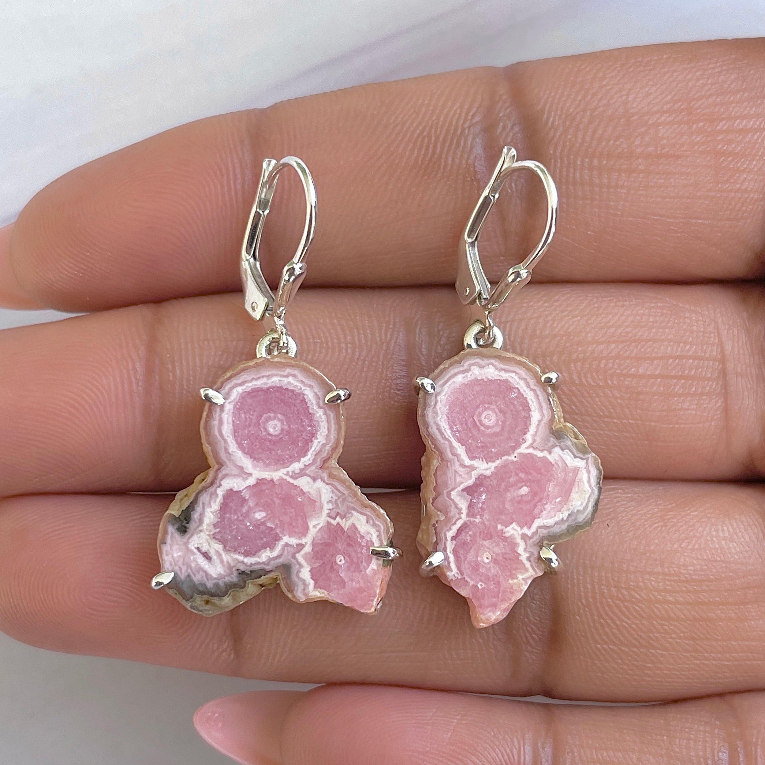 Rhodochrosite Stalactite Earring-(RDC-E-280.)