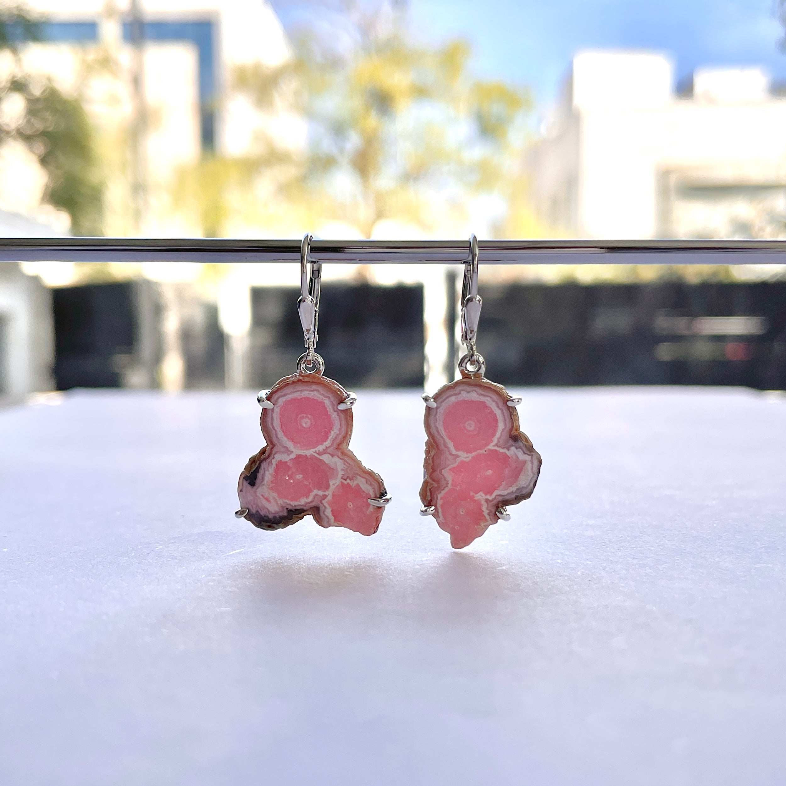 Rhodochrosite Stalactite Earring-(RDC-E-280.)