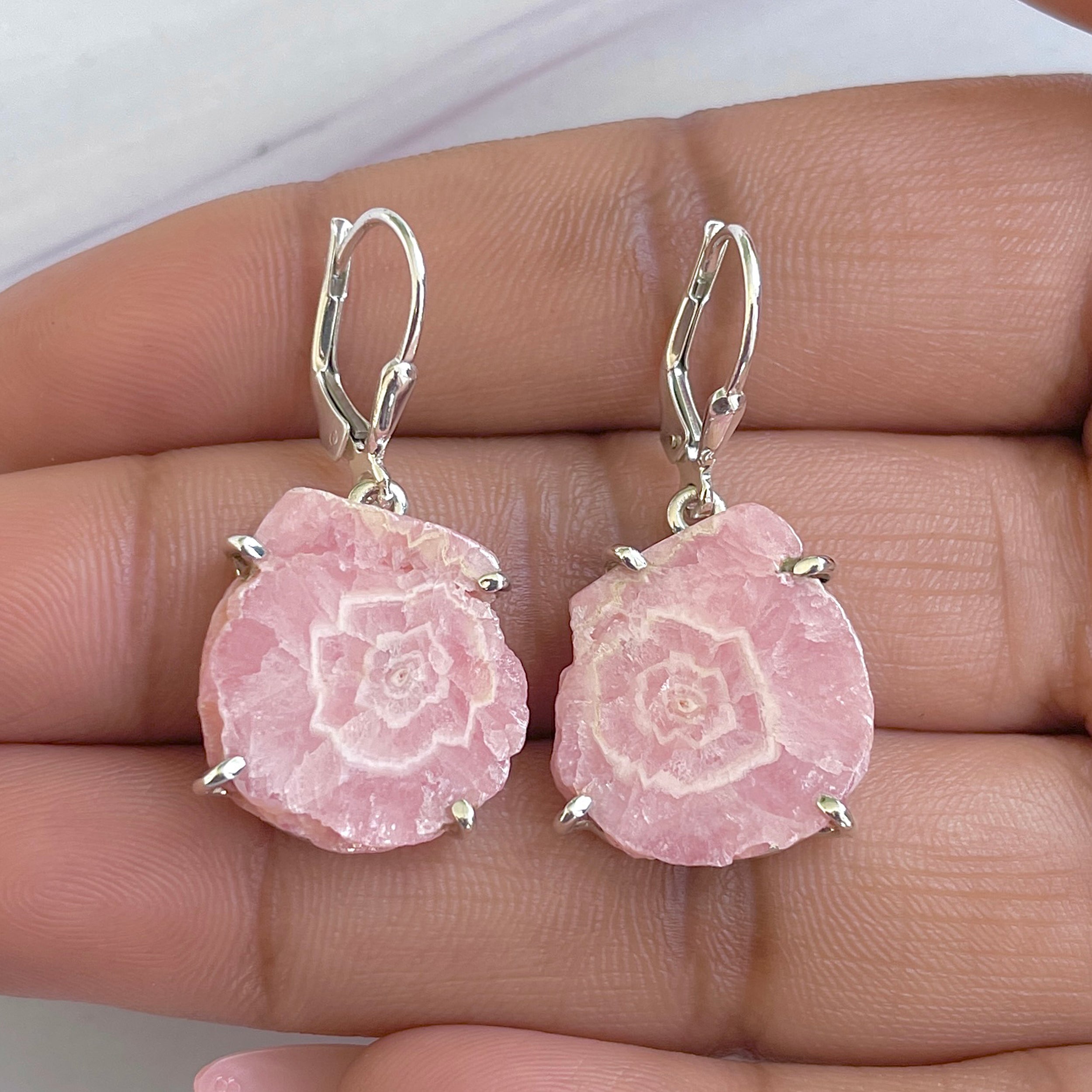 Rhodochrosite Stalactite Earring-(RDC-E-281.)