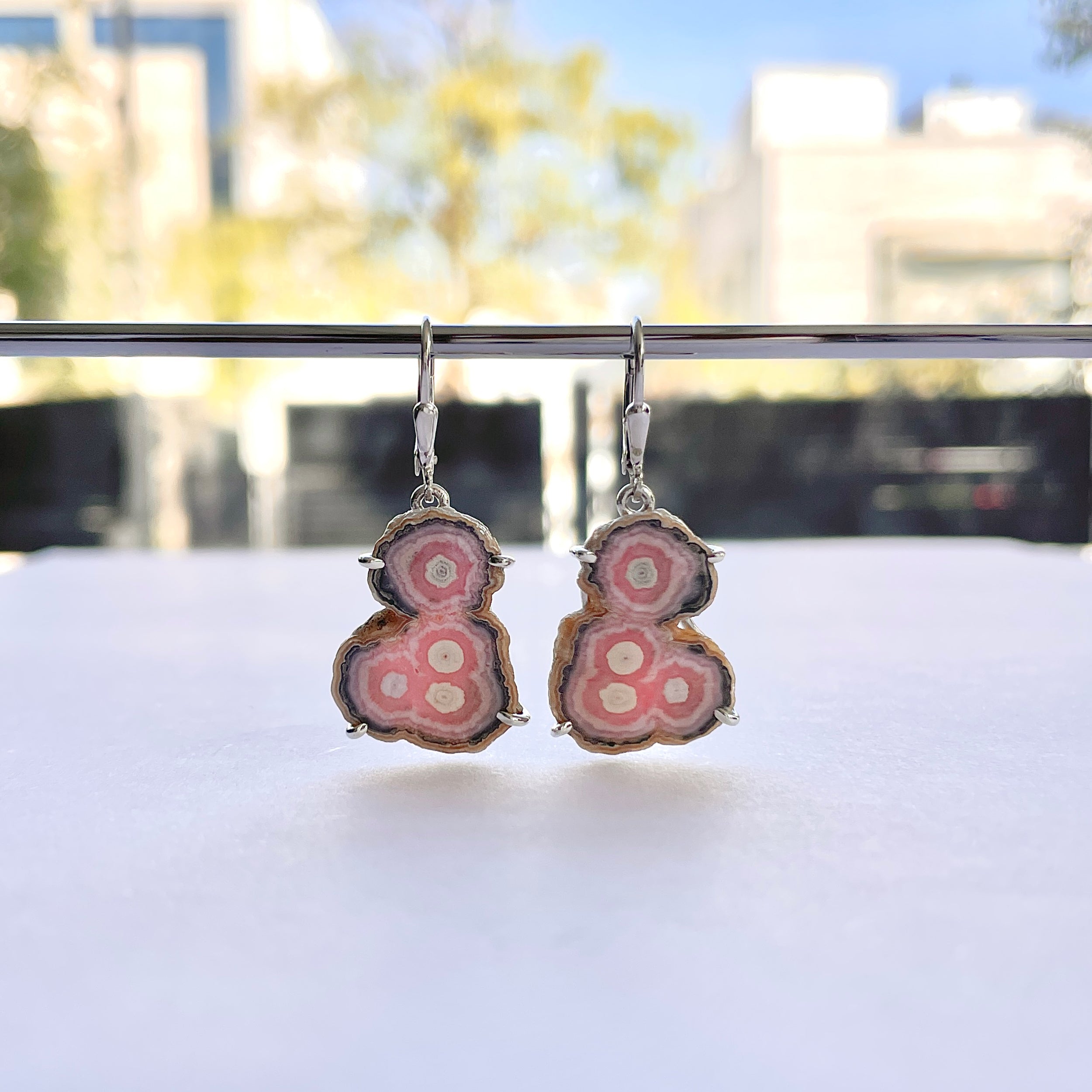 Rhodochrosite Stalactite Earring-(RDC-E-282.)