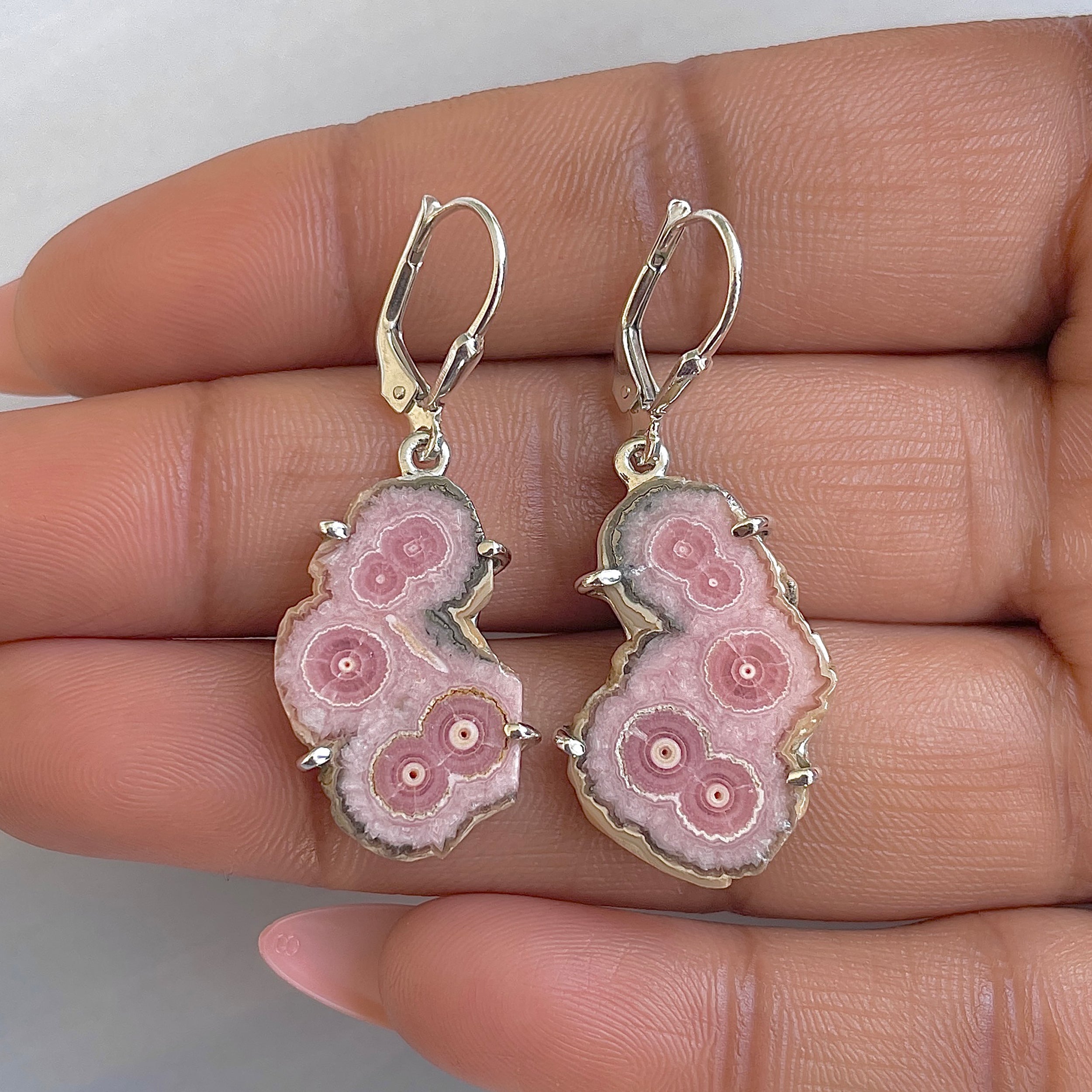 Rhodochrosite Stalactite Earring-(RDC-E-283.)