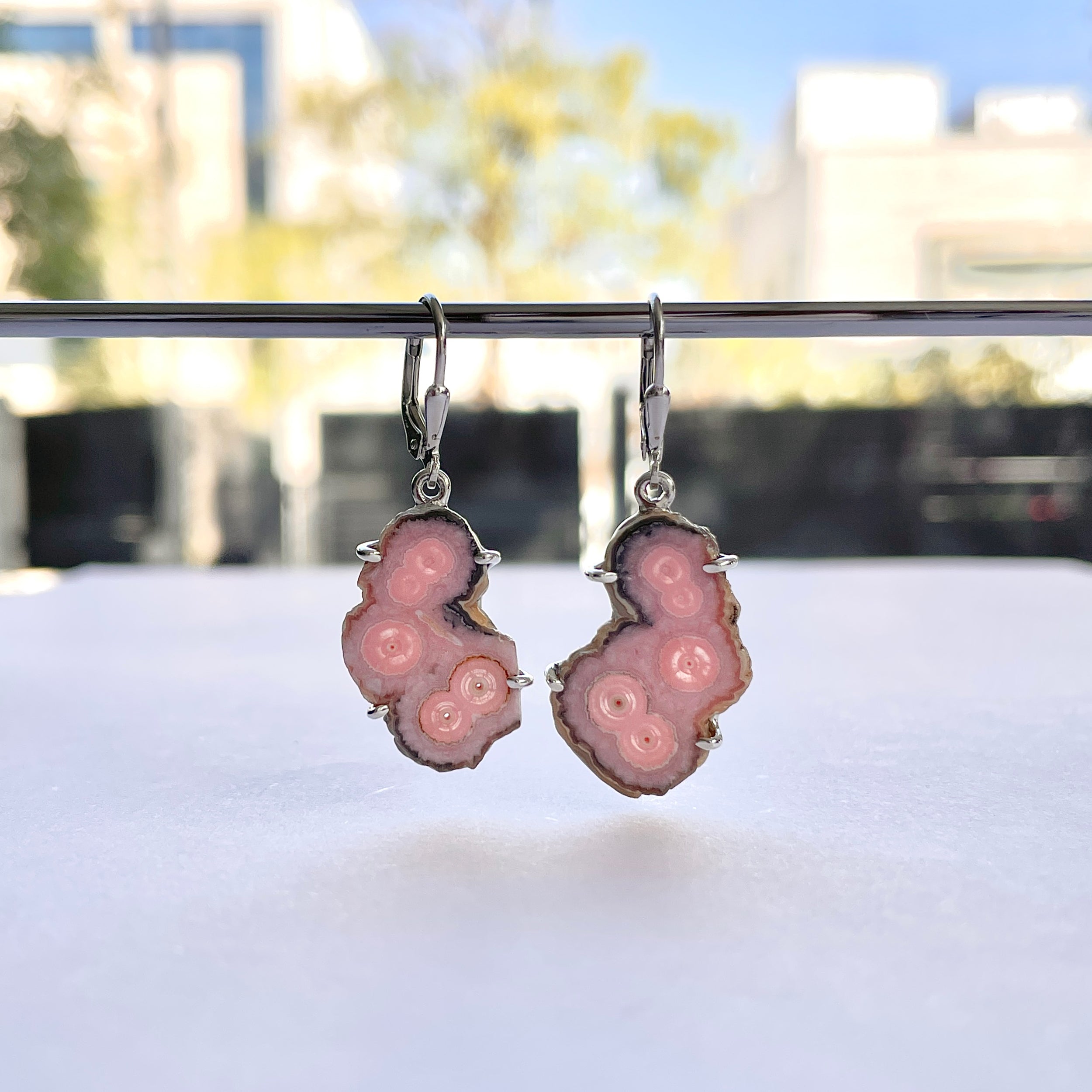 Rhodochrosite Stalactite Earring-(RDC-E-283.)